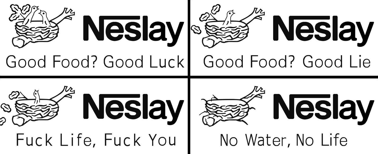 "Neslay" Sticker (progressional variations)