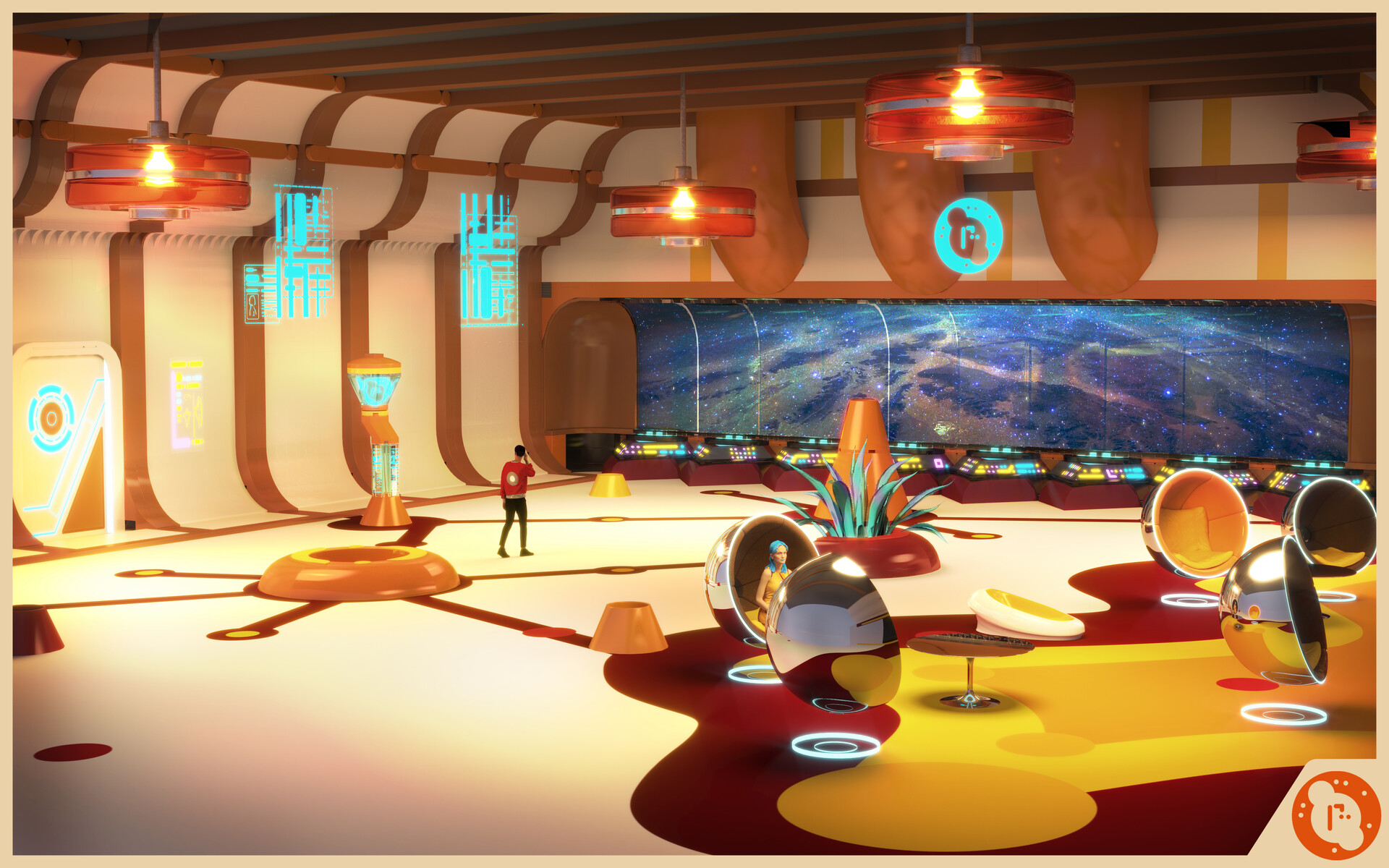 ArtStation - 70s Spaceport