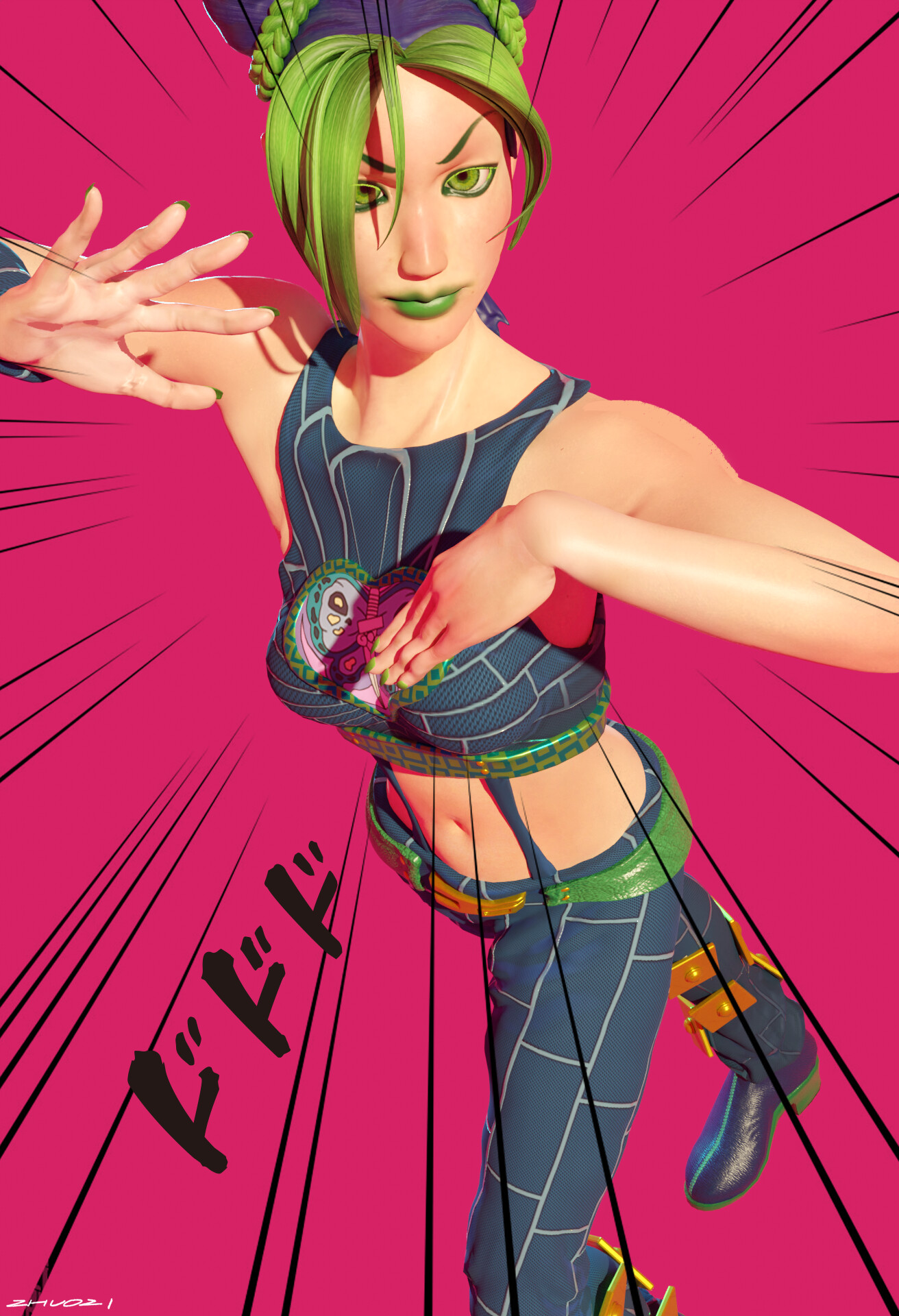 ArtStation - 空条徐伦_Jolyne Cujoh