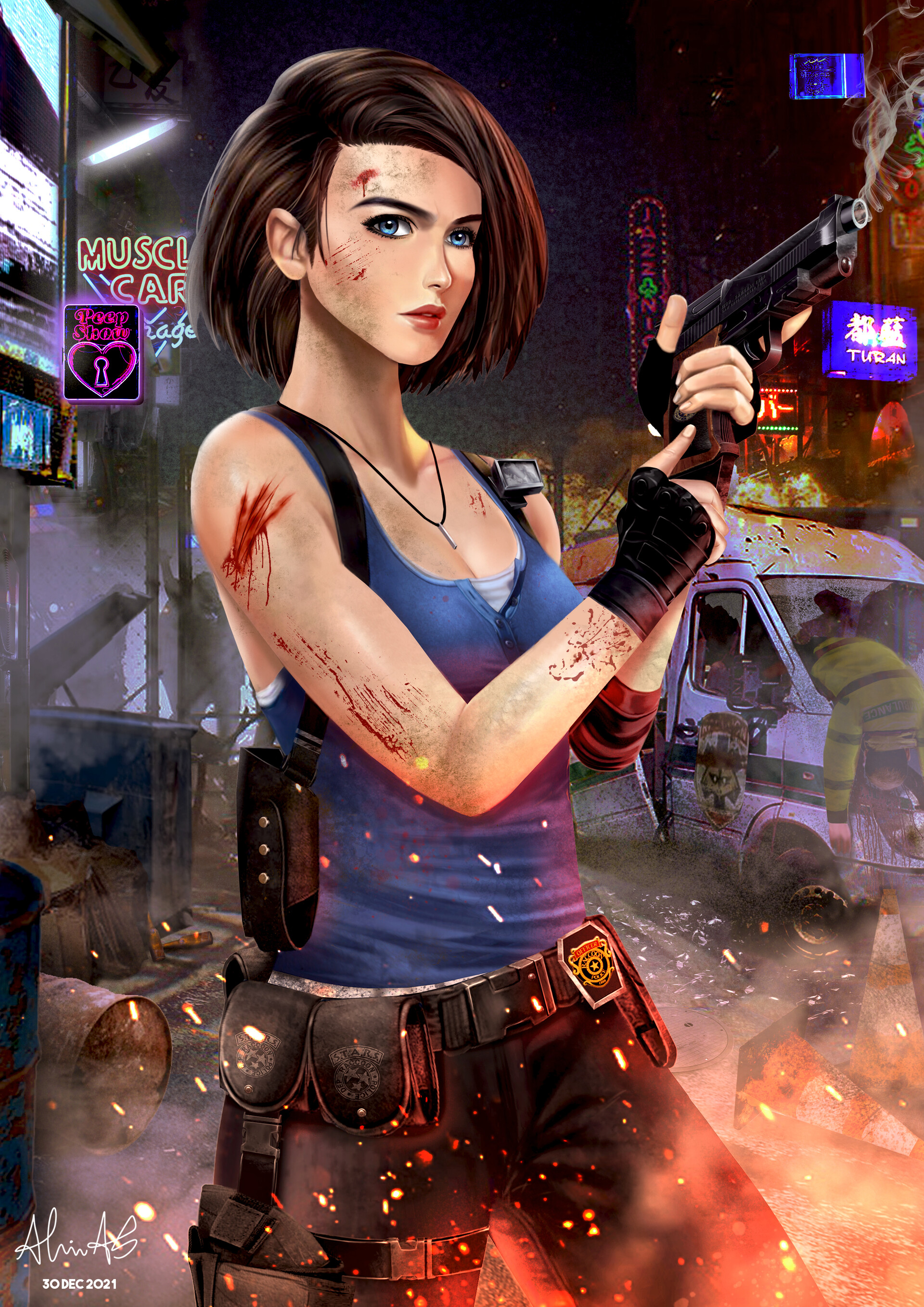 ArtStation - Jill Valentine - Resident Evil 3 Fanart