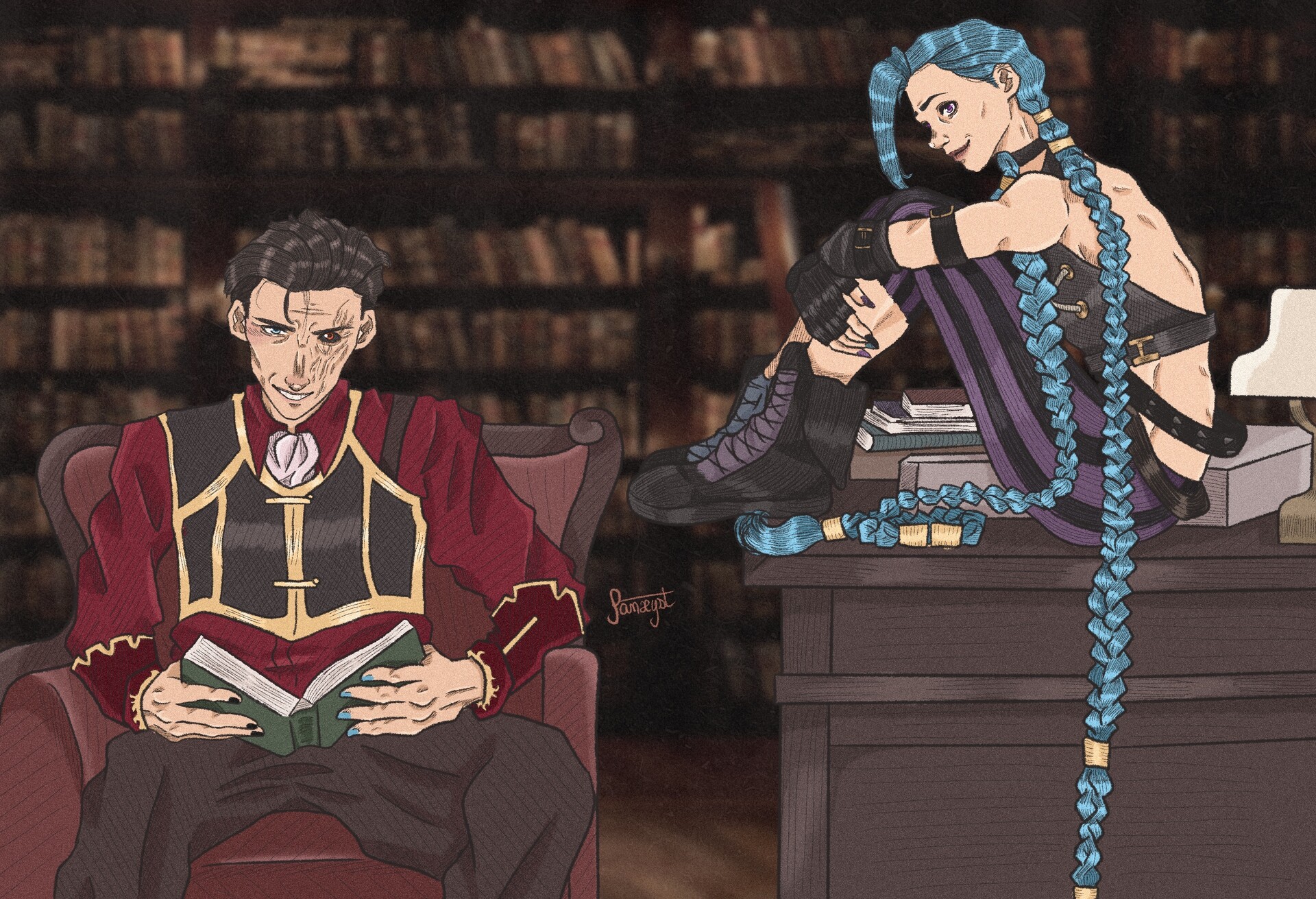 ArtStation - Jinx & Silco (Arcane)