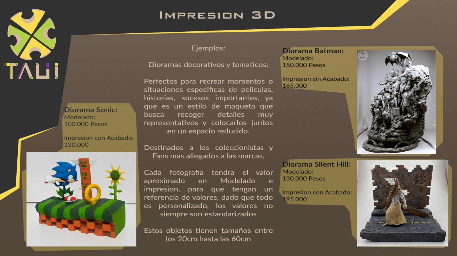 Impresion 3D Catalogo