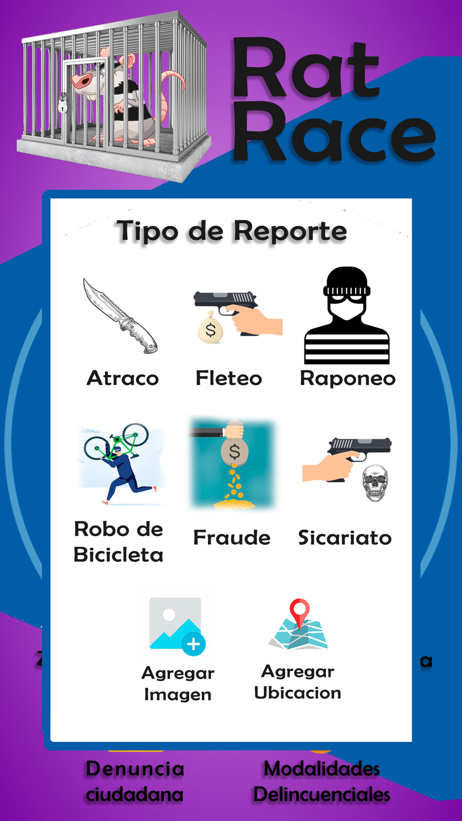 "Rat Race" Capture Thiefs App Layout 1