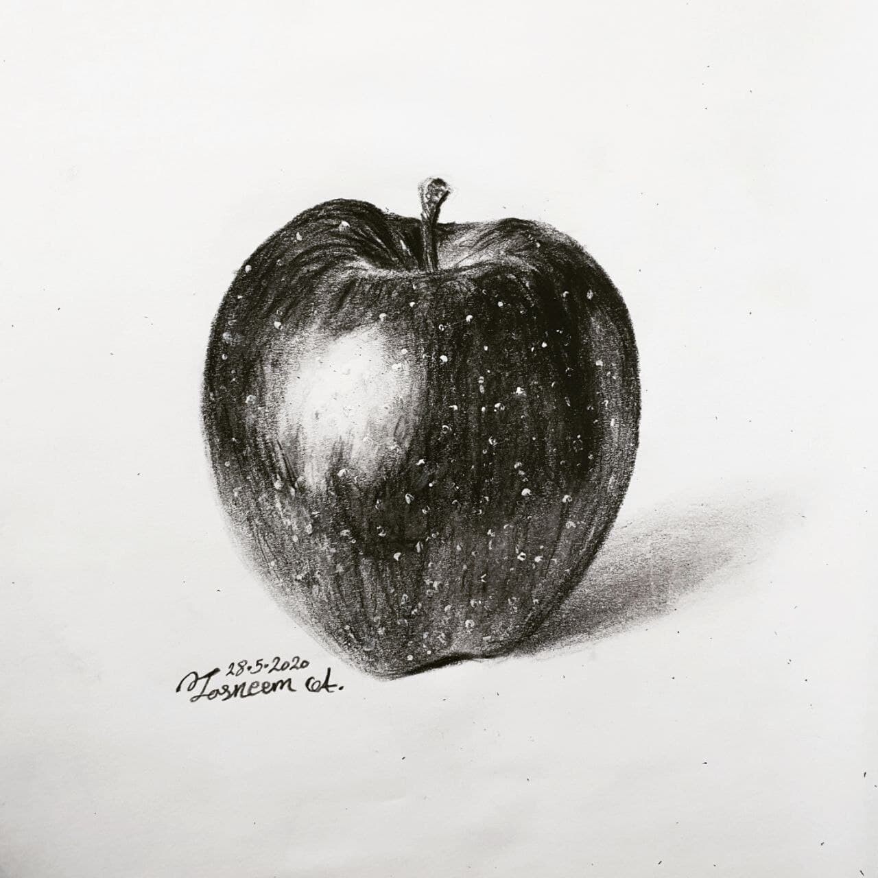 APPLE DRAWING: Draw an apple with a pencil [Video]