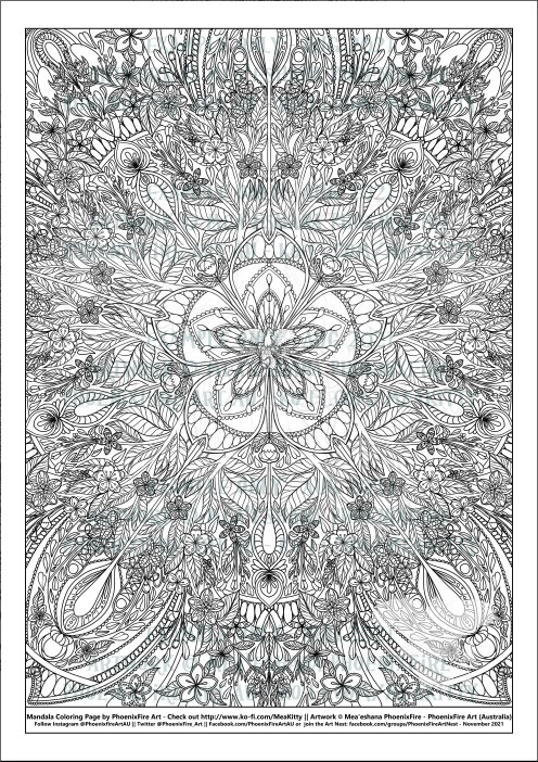 Fire Mandala Coloring Pages For Adults