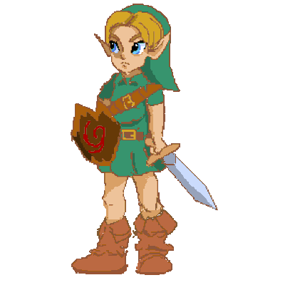 ArtStation - Link (Legend of Zelda) pixel art sprite