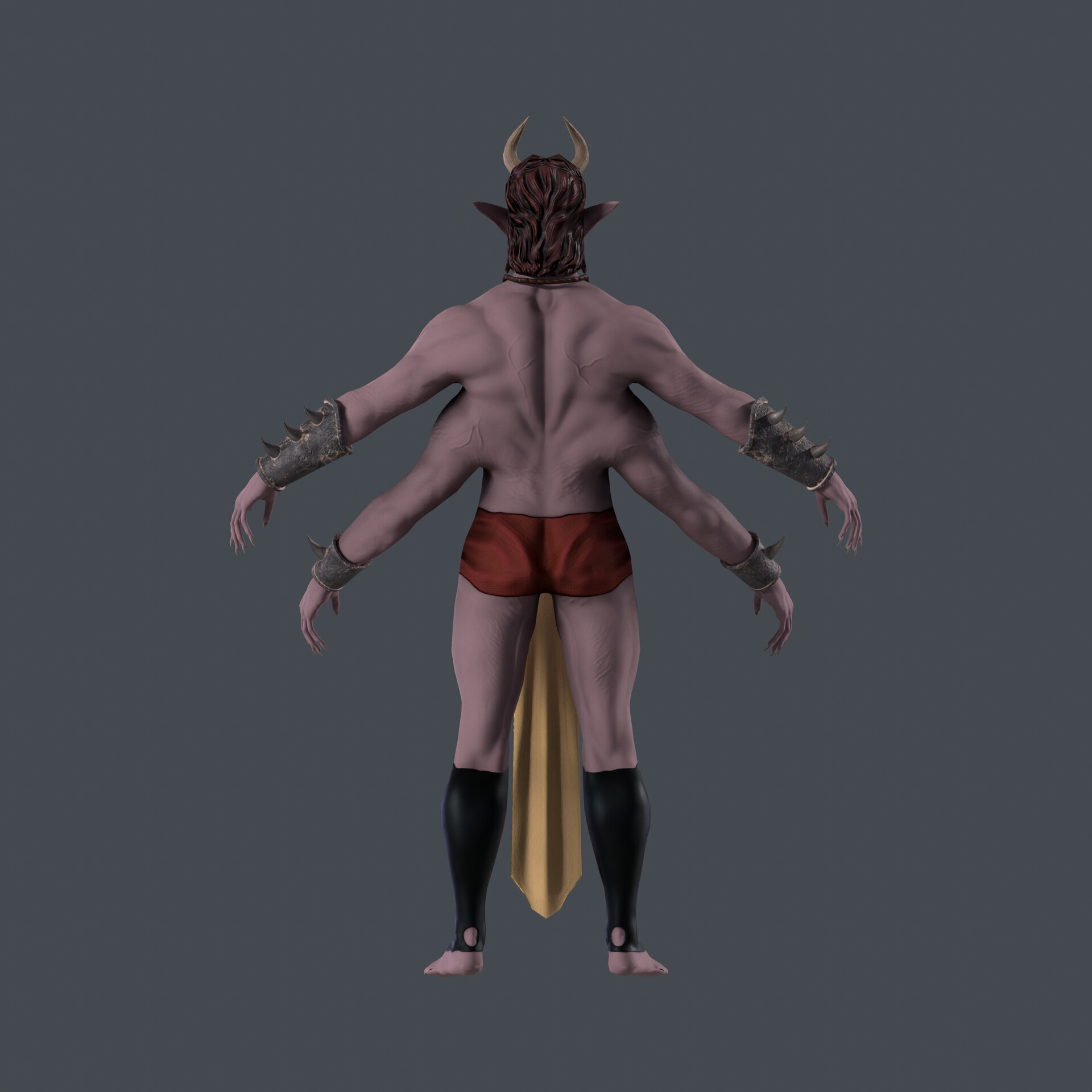 ArtStation - Four armed demon