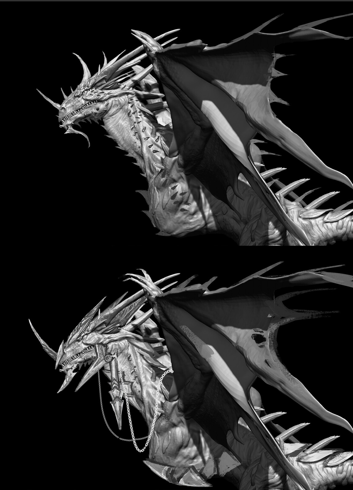 Dragons 3D concept Art Sketches