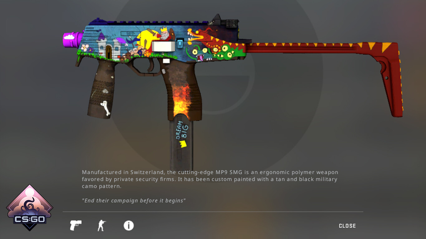 Paweł Kusyk MP9 Dream Big (CSGO skin)