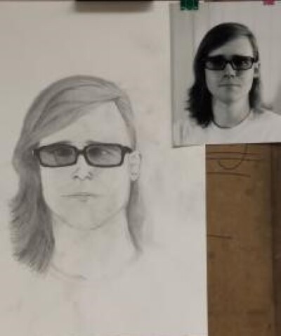 Portrait with reference photo
