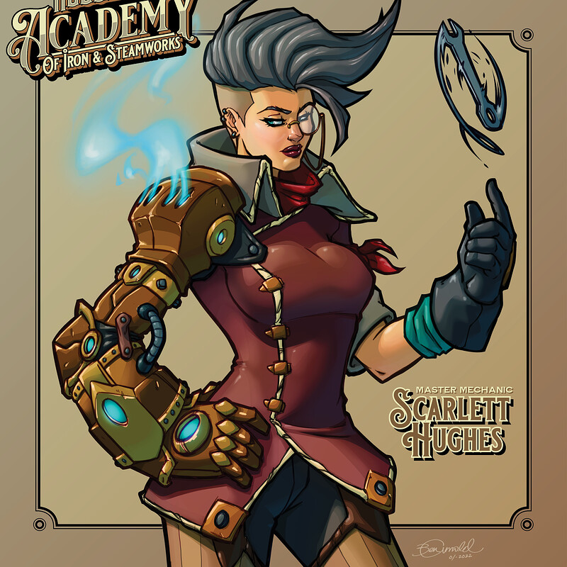 Assembly Academy Of Iron & Steamworks - Comic Book Concept
