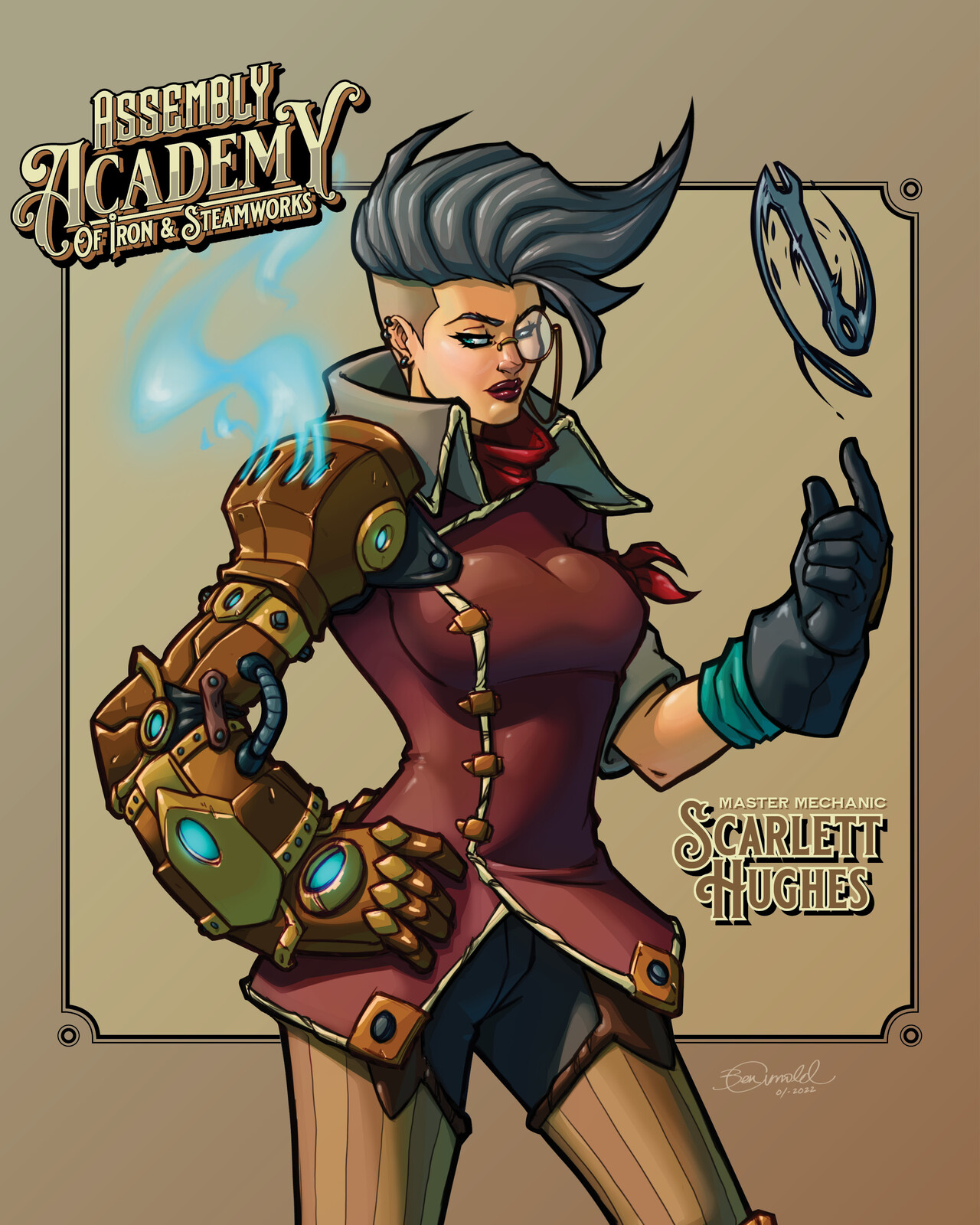 Assembly Academy Of Iron &amp; Steamworks - Comic Book Concept