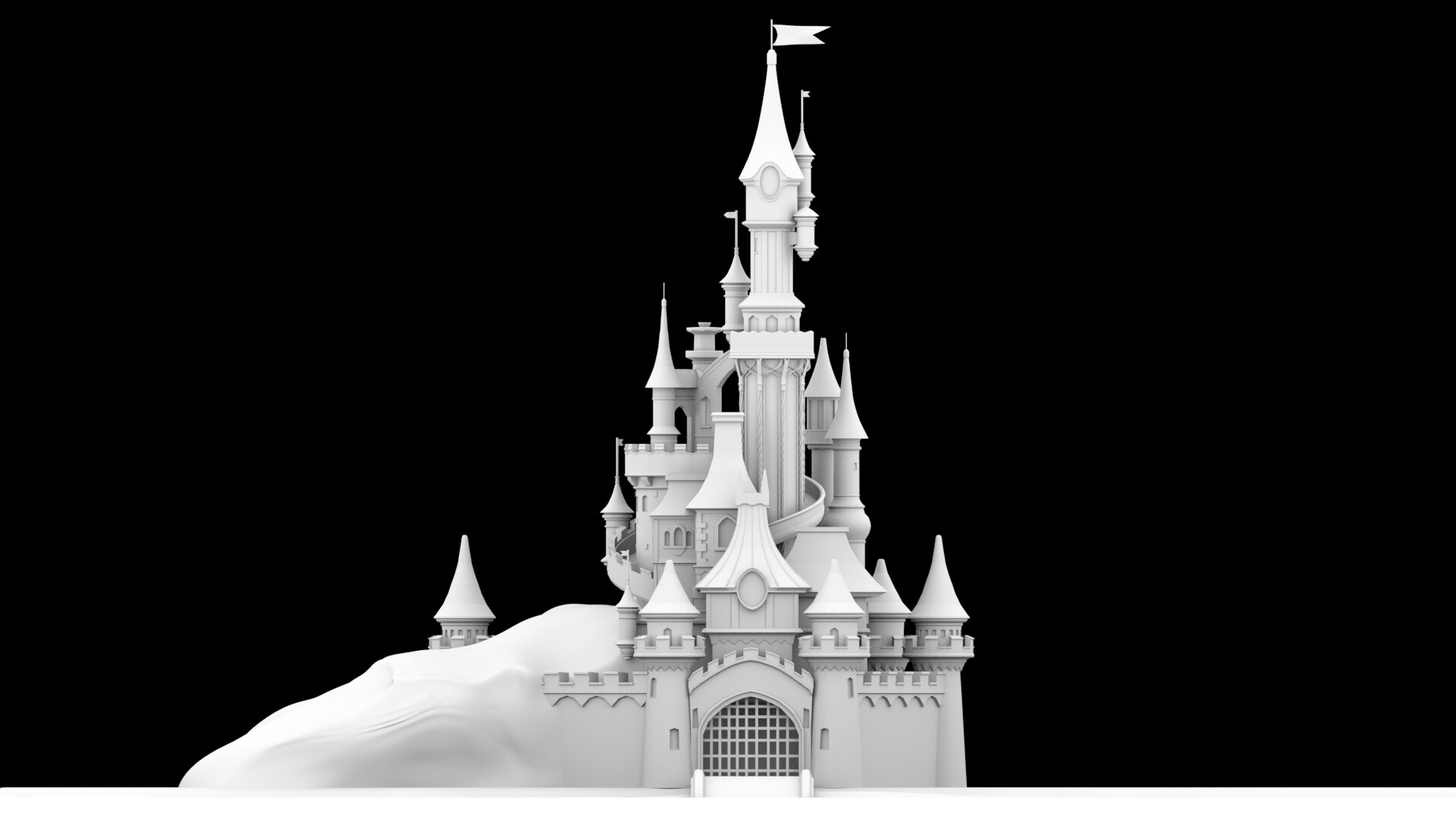 ArtStation - DisneyLand Paris Castle