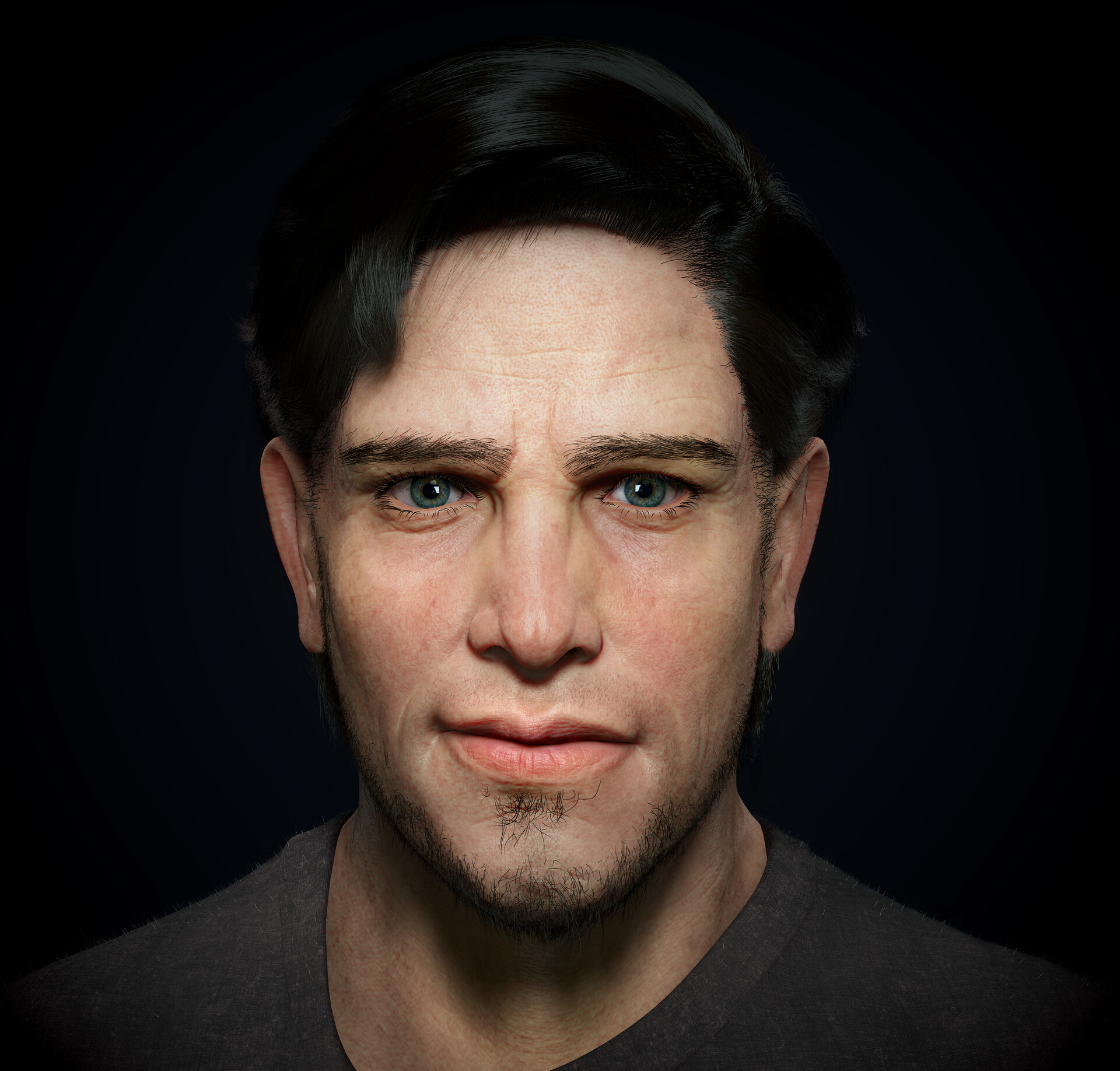 ArtStation - Male short hair