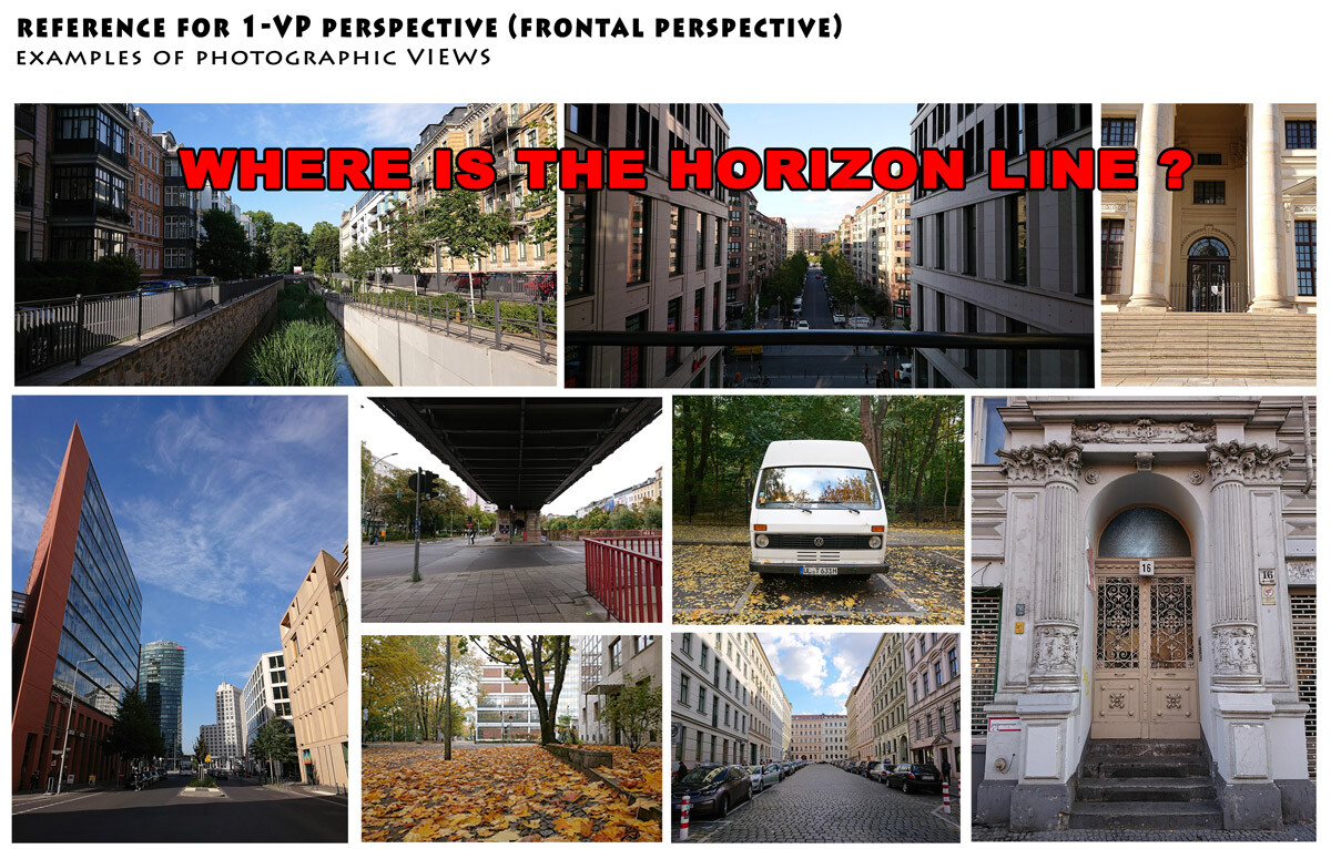 Exercise 1. Analyze real photo references

The best way to get started with perspective drawing is by looking at real-life photography and breaking down all the rules. Reverse the engineering to a point that is ridiculous simple to you.