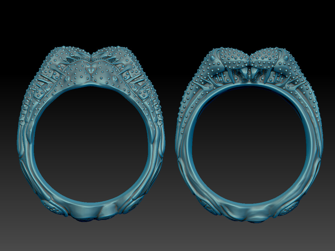 ZBrush render of ring design