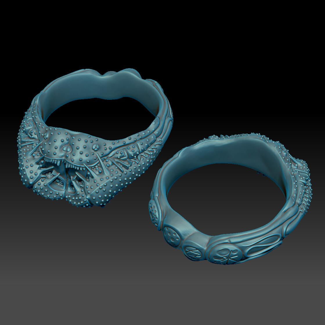 ZBrush render of ring design