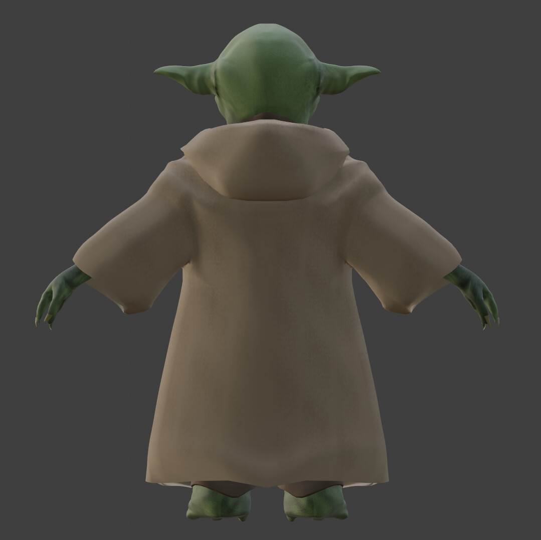 Yoda Character Model Based on The Star Wars Prequel Movies by Michael ...