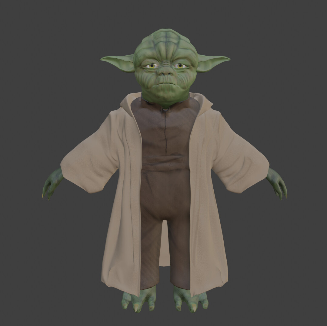 Yoda Character Model Based on The Star Wars Prequel Movies by Michael ...
