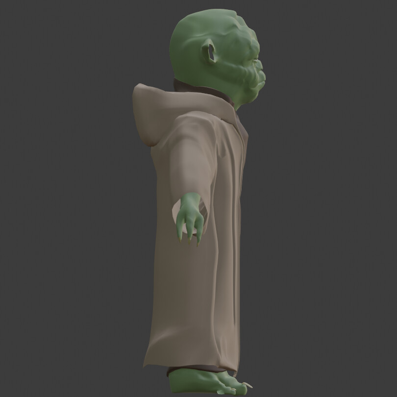 Yoda Character Model Based on The Star Wars Prequel Movies by Michael ...