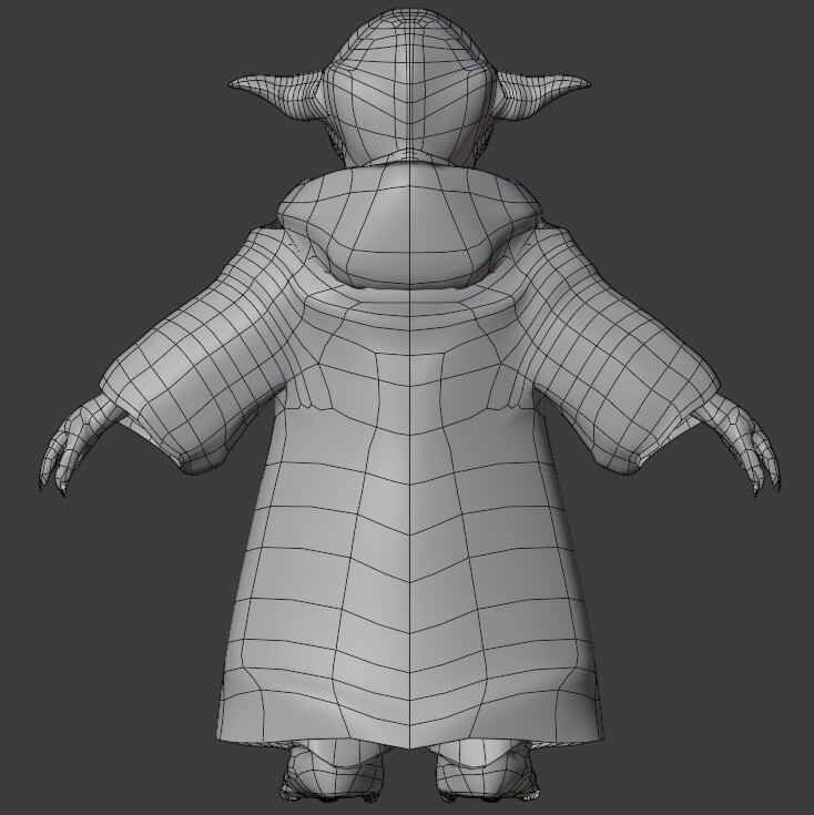 Yoda Character Model Based on The Star Wars Prequel Movies by Michael ...