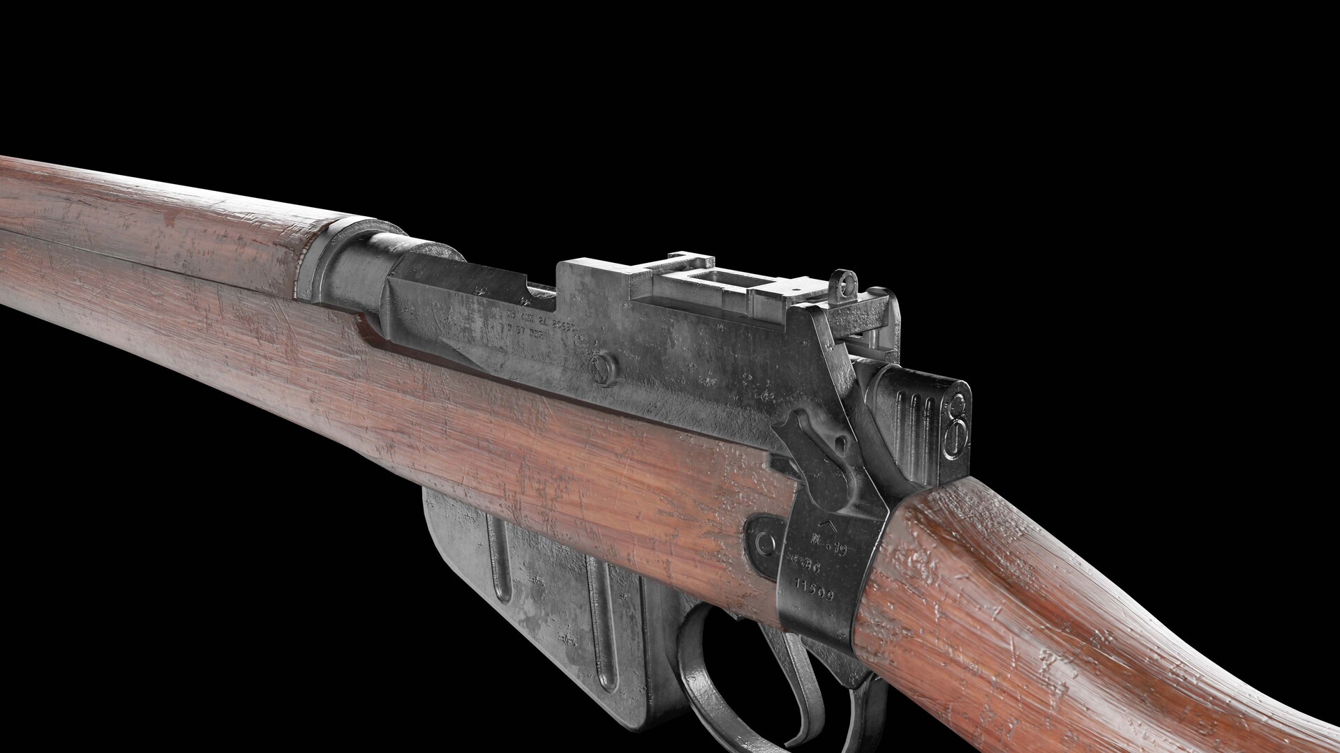 ArtStation - Pattern - 1914 Enfield, Sniper Rifle