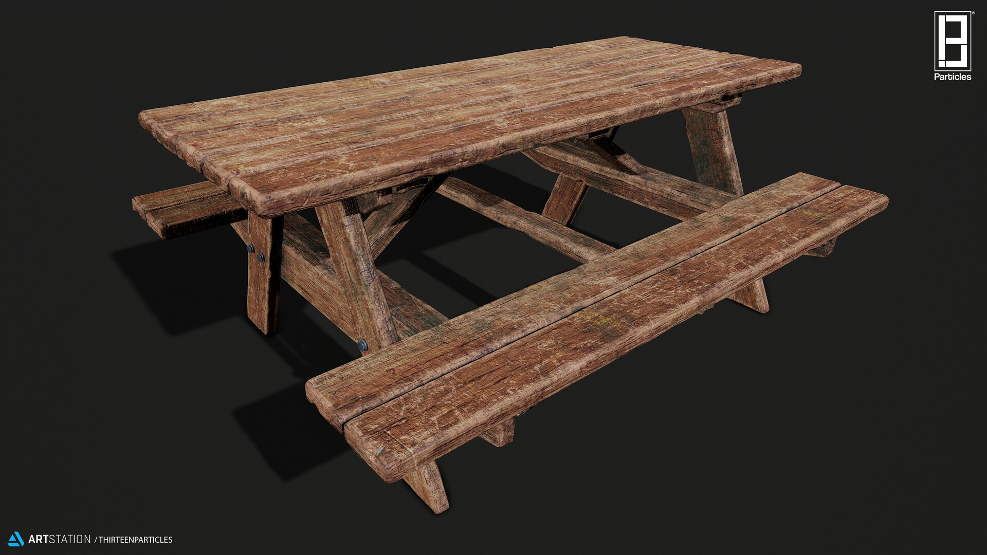 ArtStation Picnic Table Game Ready Asset