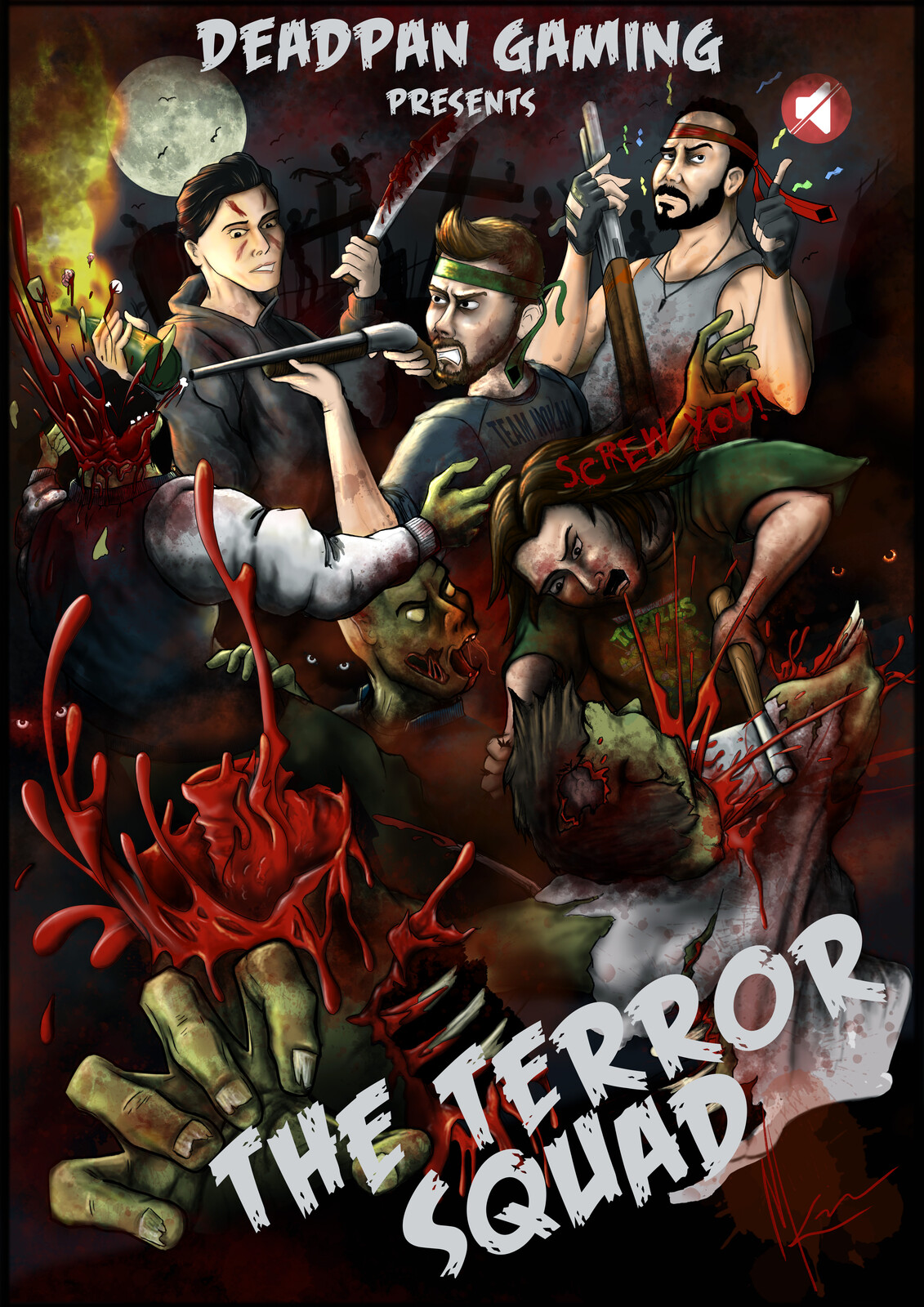 A poster for Deadpan gaming 