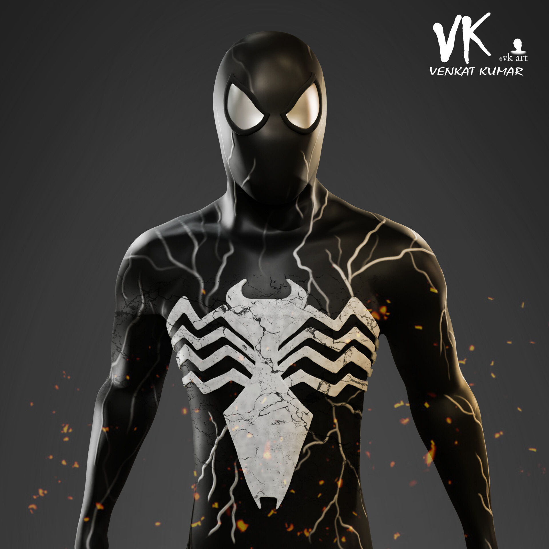 ArtStation Spiderman Symbiote suit