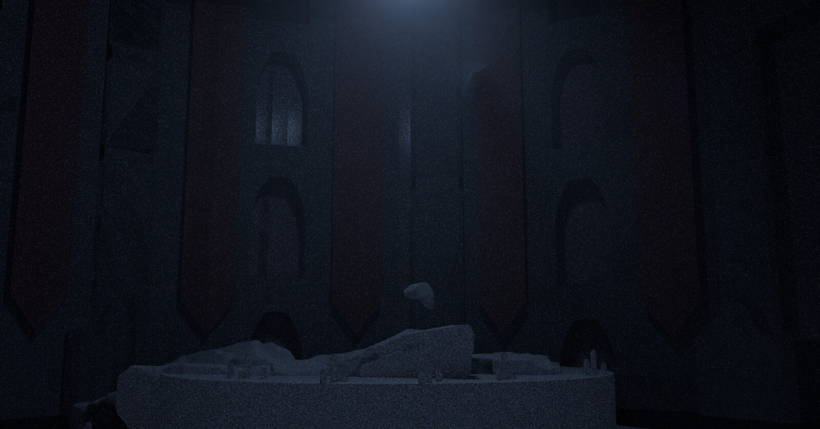 I did a fast background on blender using the same scene