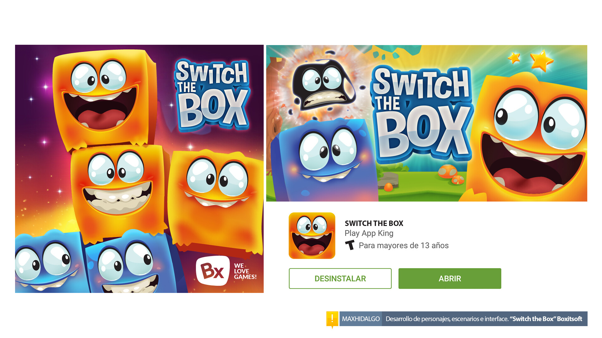 Switch the box. Switch the box