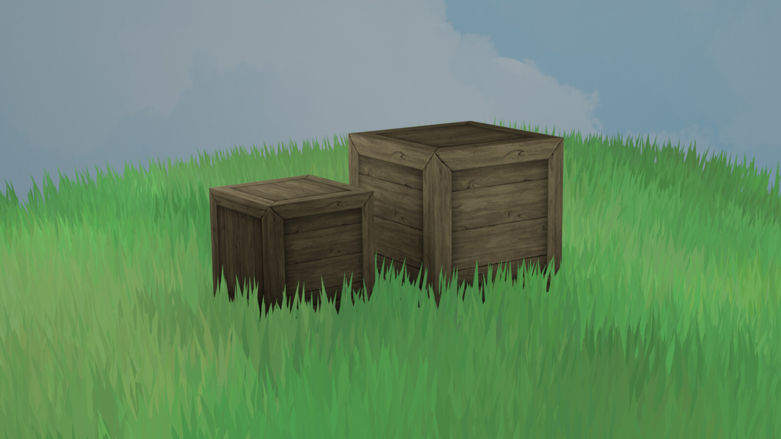 Blender Scene: Crate Models + textures