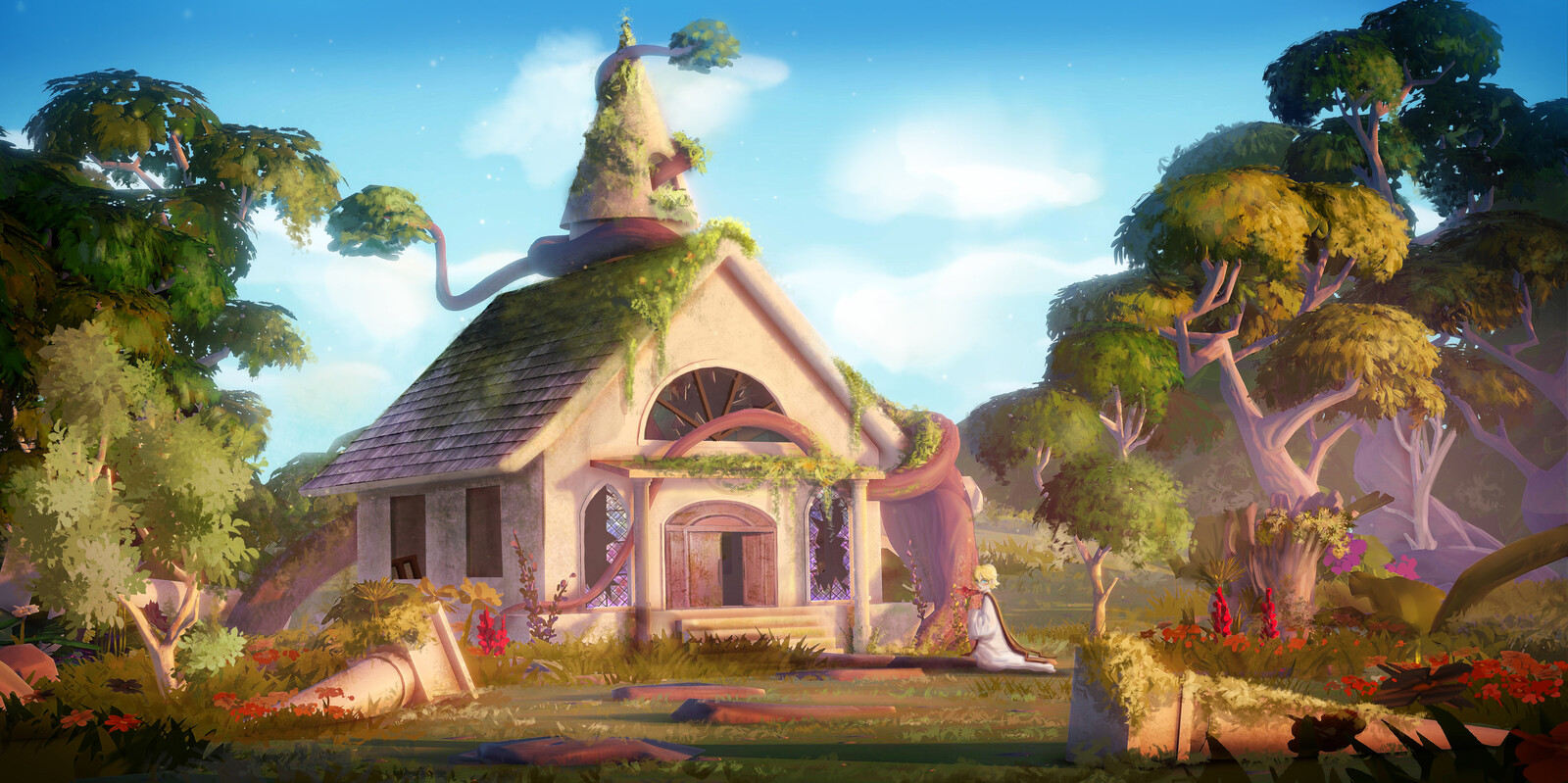 “Layla” Environment Design part----Outside the Temple