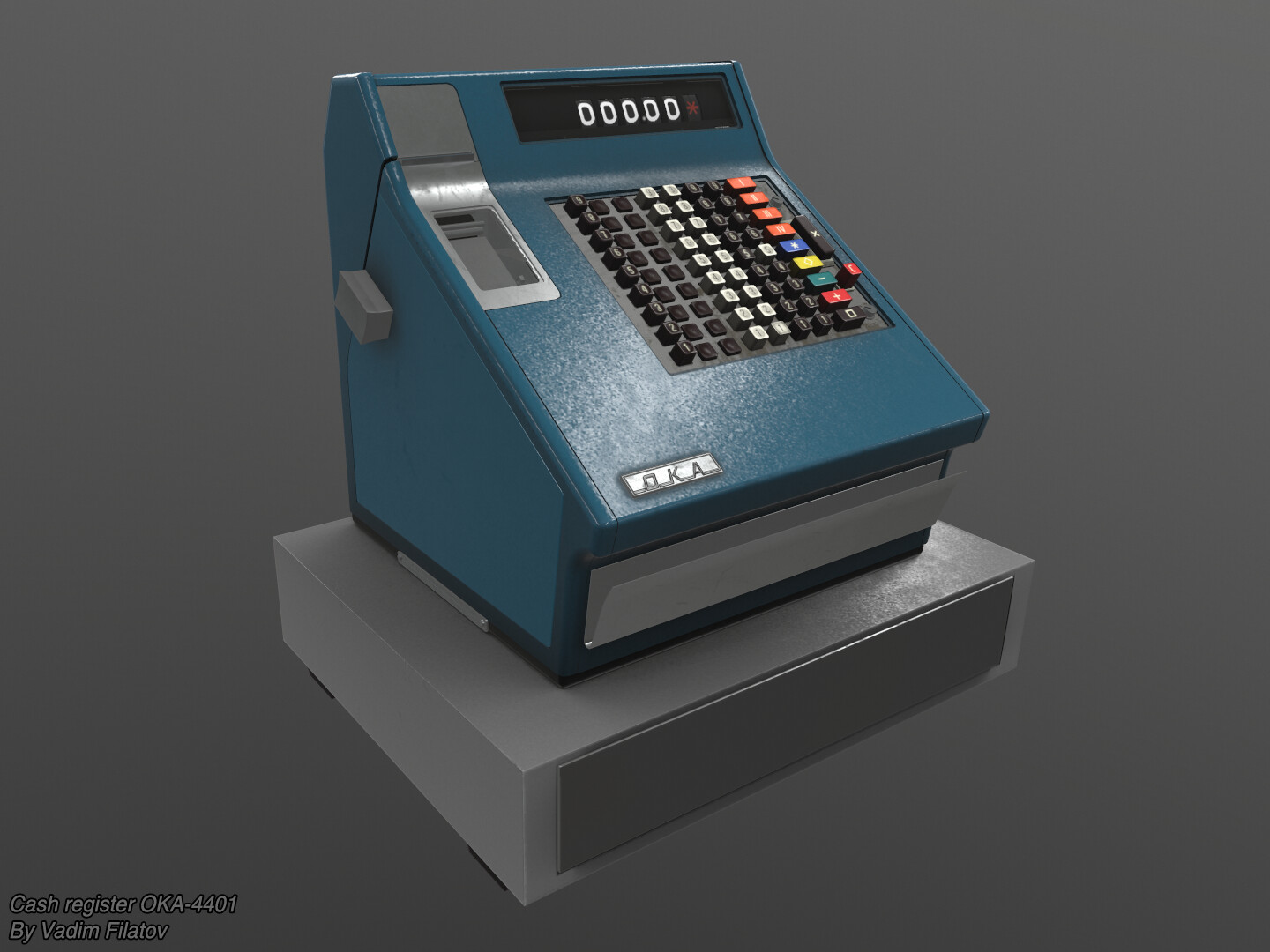 ArtStation - Soviet cash register OKA-4401