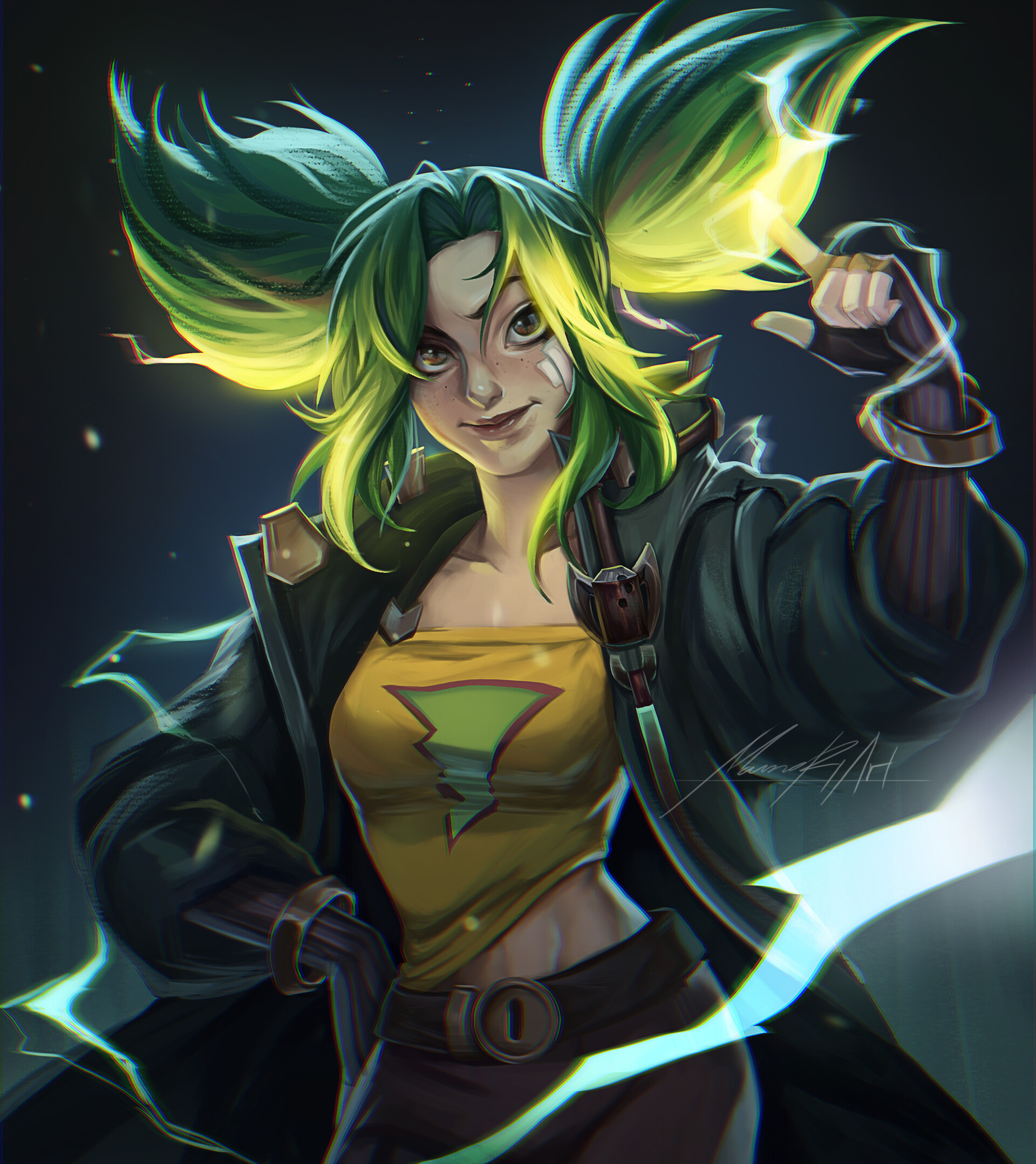 ArtStation - Fanart - Zeri from League of Legends