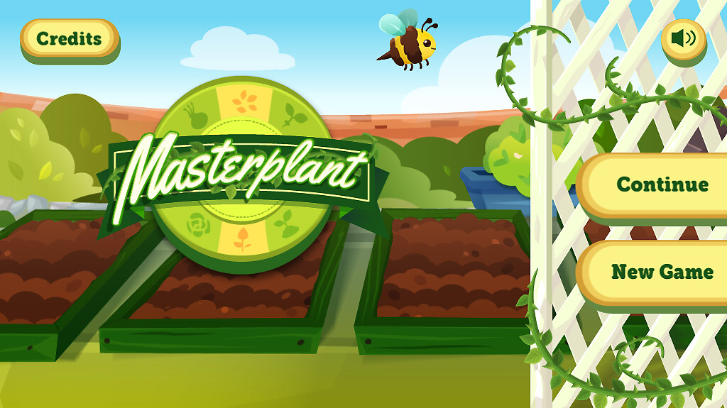 the home screen of the game.