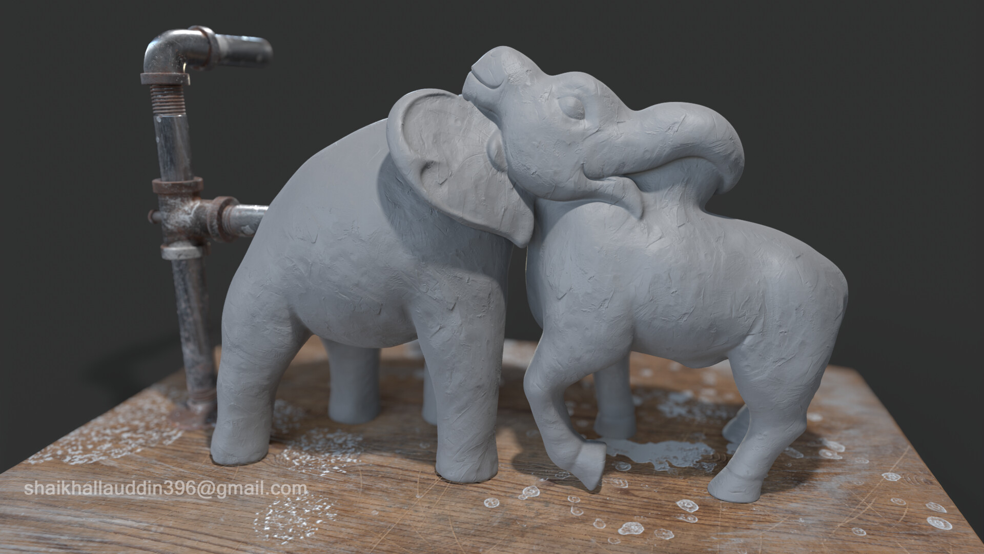 ArtStation Ancient Bull Elephant Sculpting