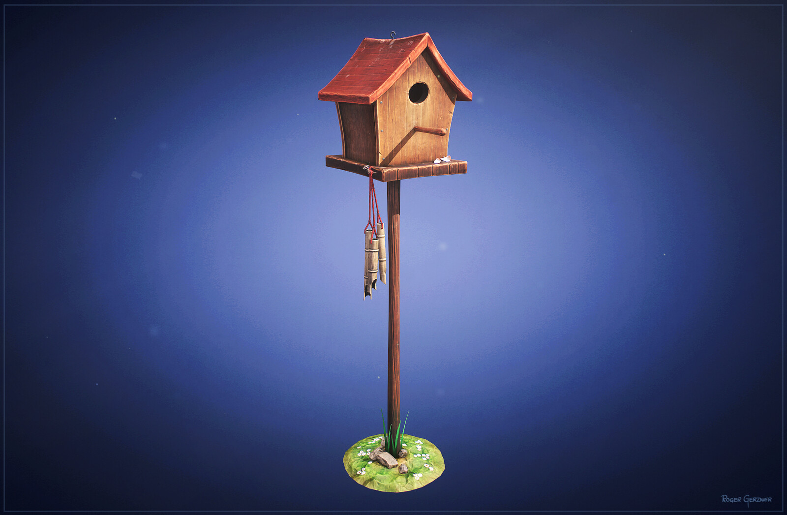 Stylized Bird House Prop
