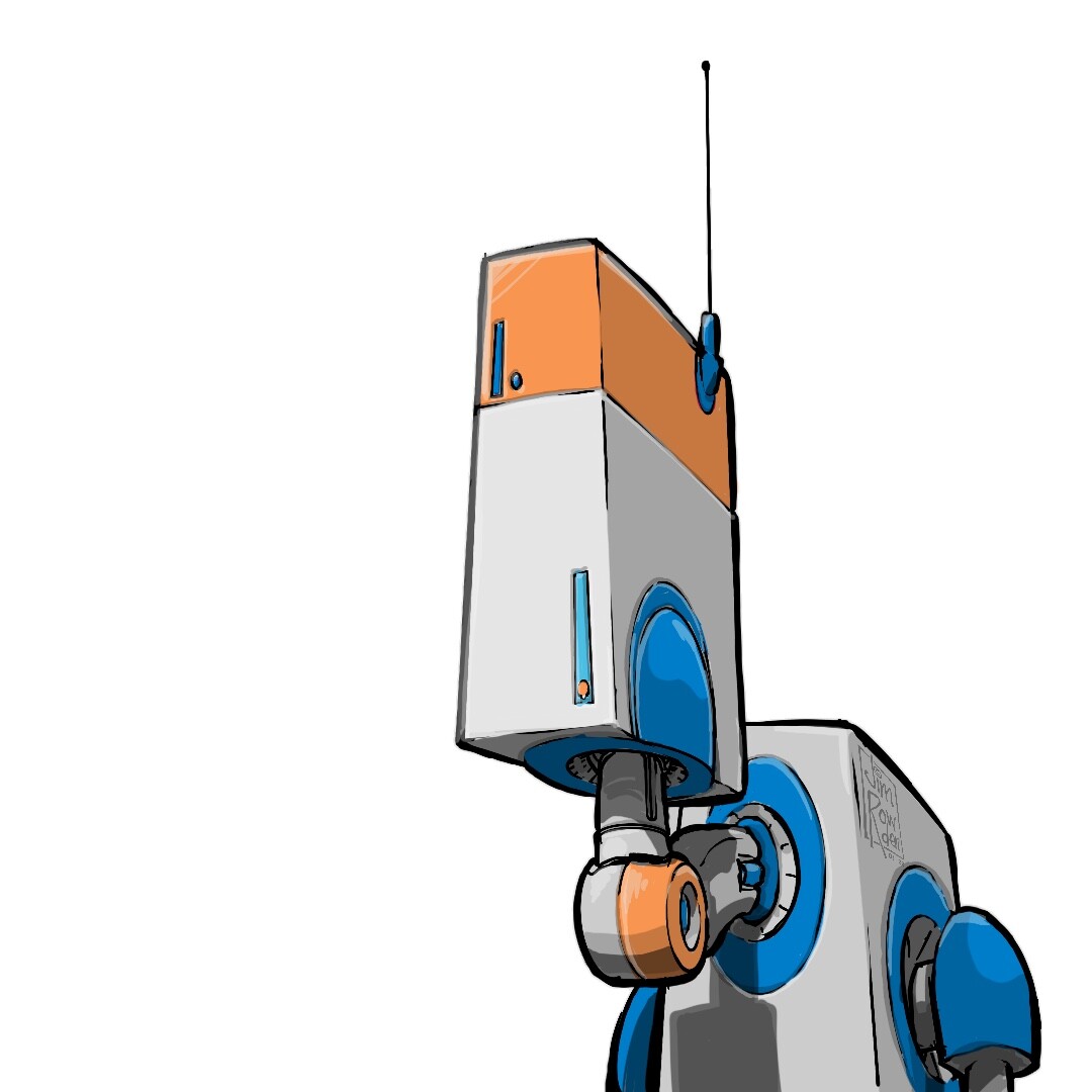 Robot Head 002. The droid of the day.