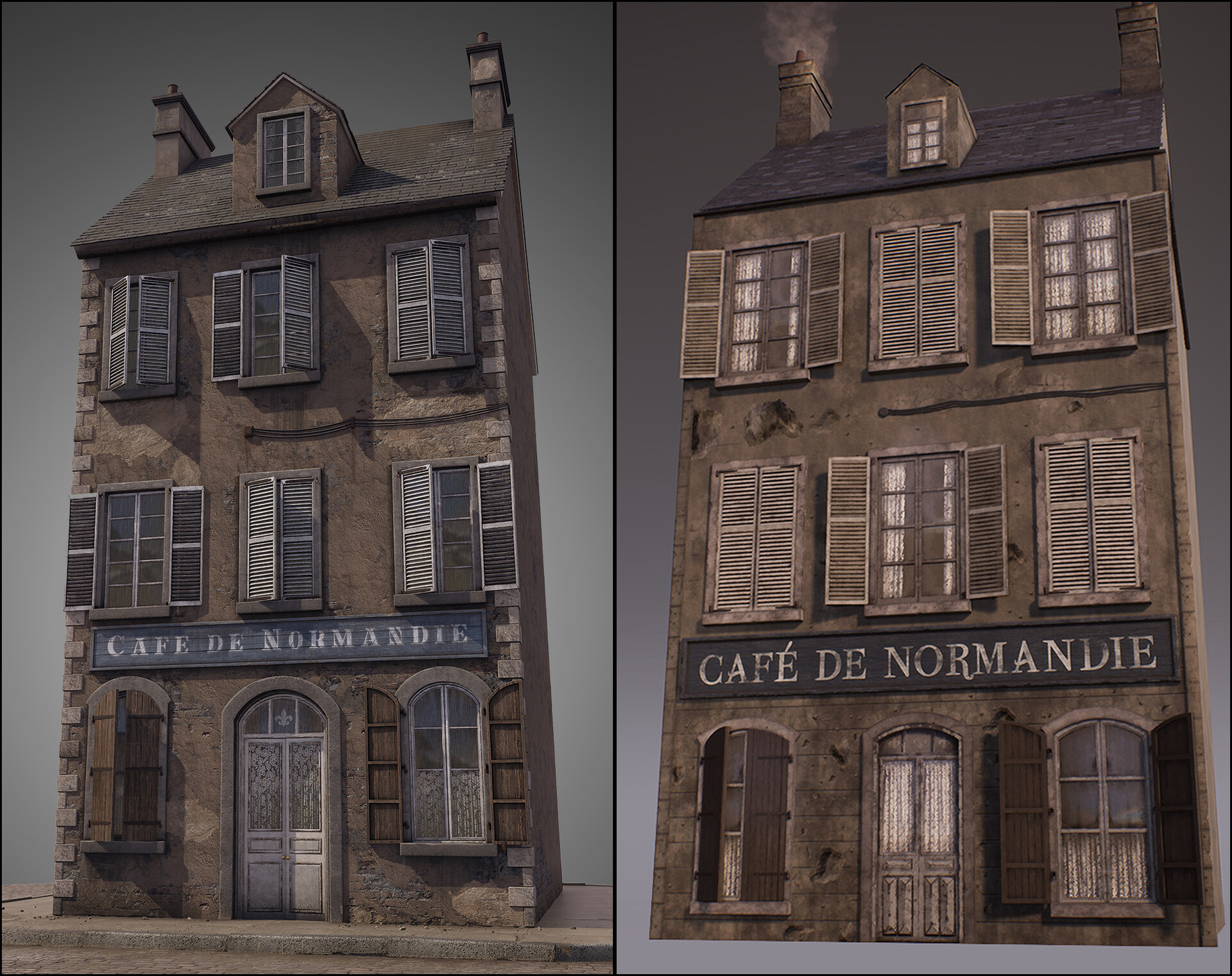Artstation Ue4 Cafe De Normandie