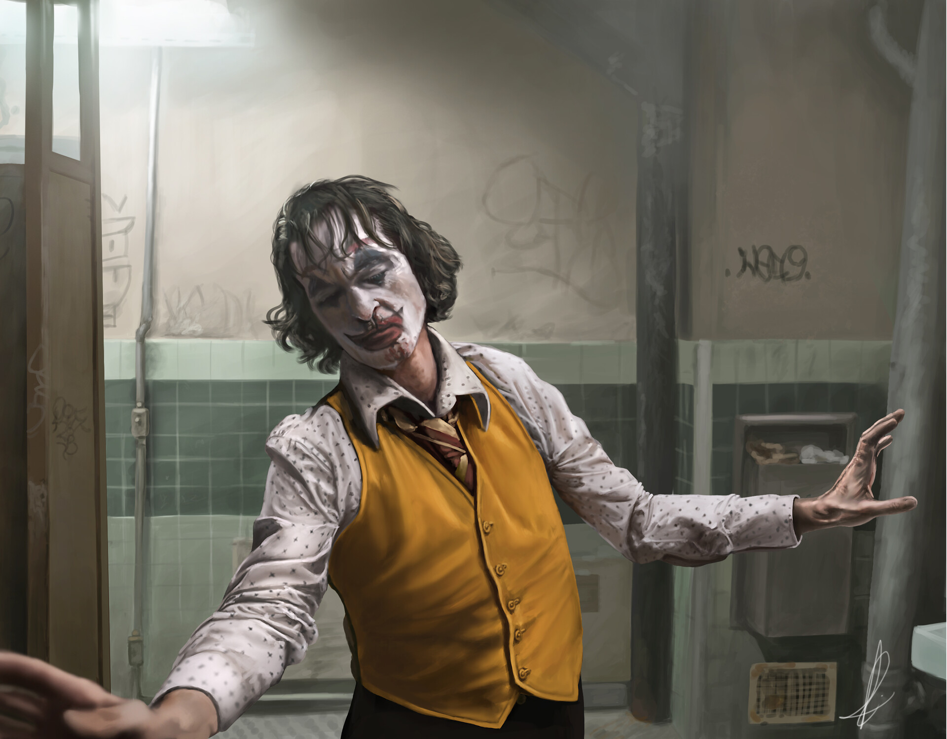 ArtStation Joker bathroom dance