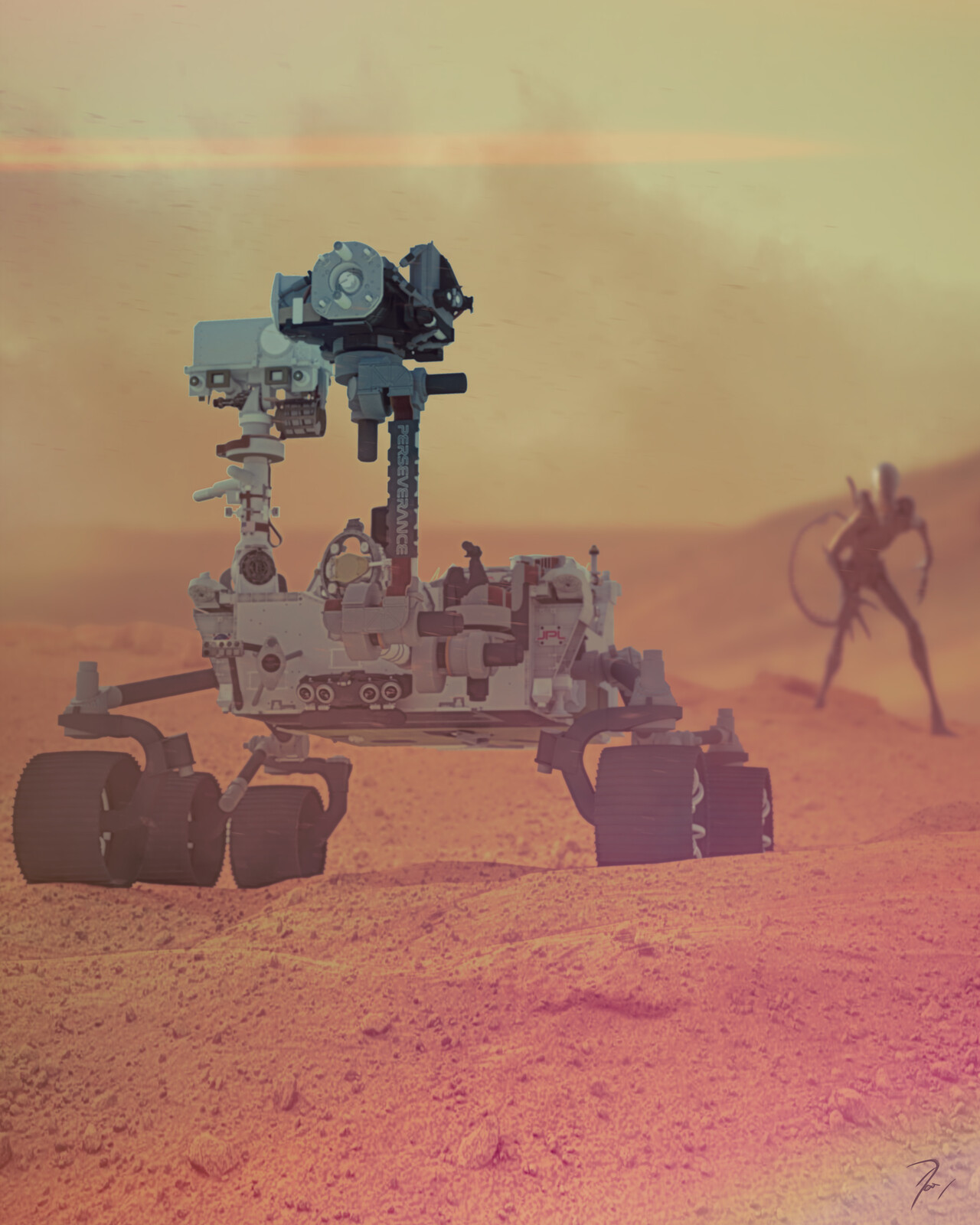 Rover looks for life on Mars