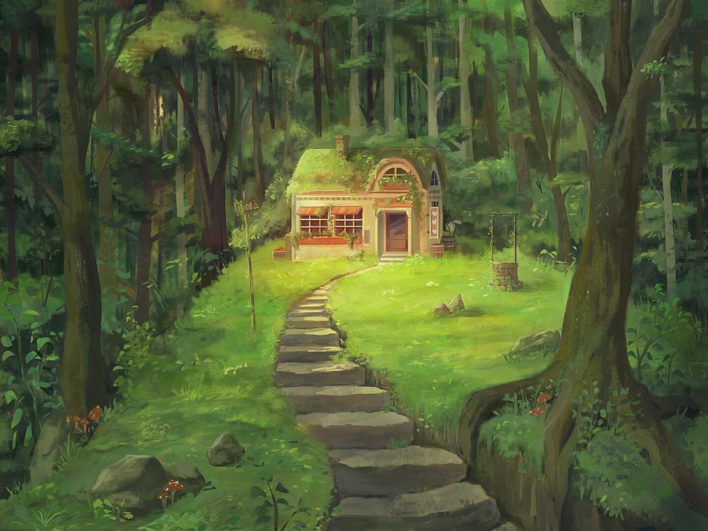 ArtStation - House in forest