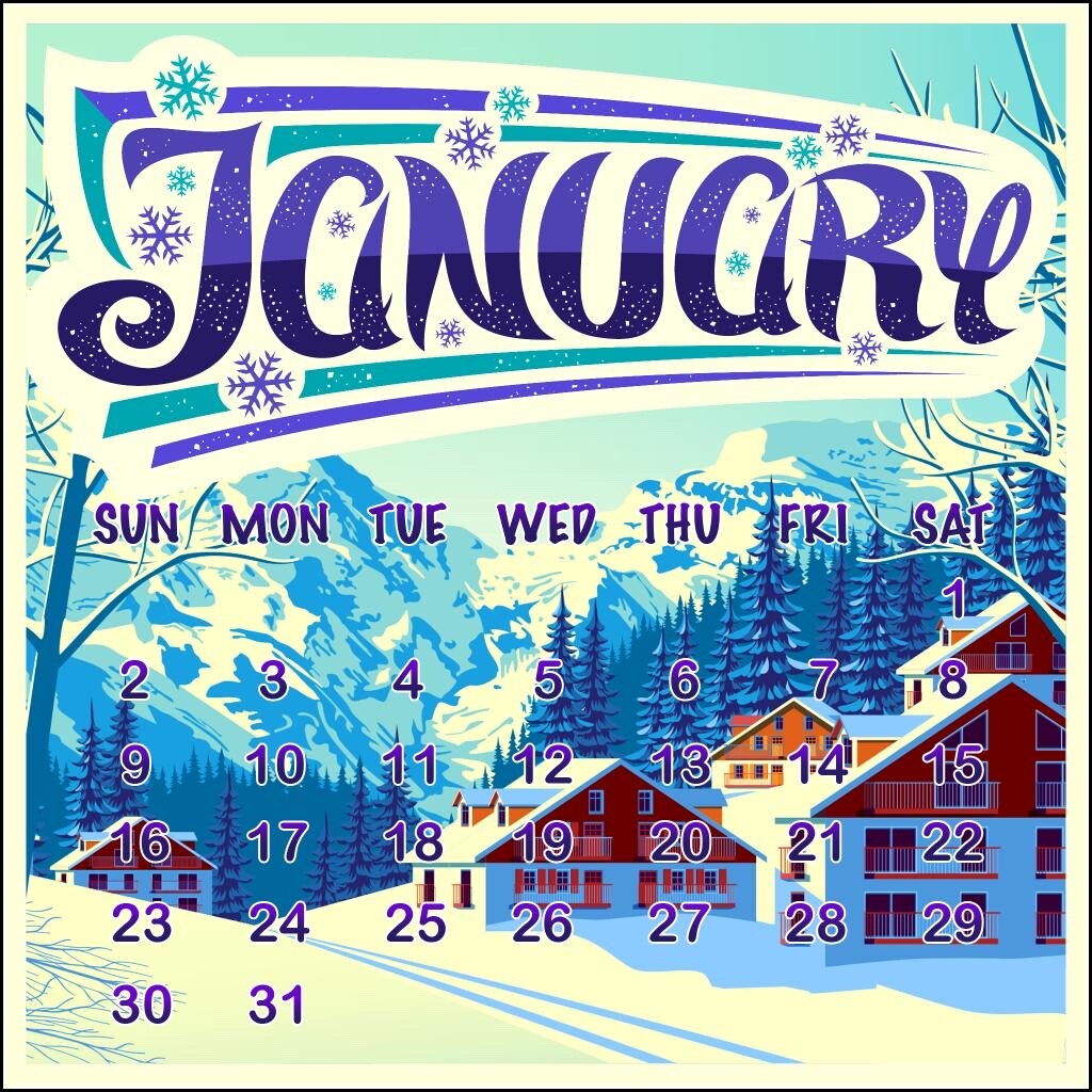 ArtStation January Calendar