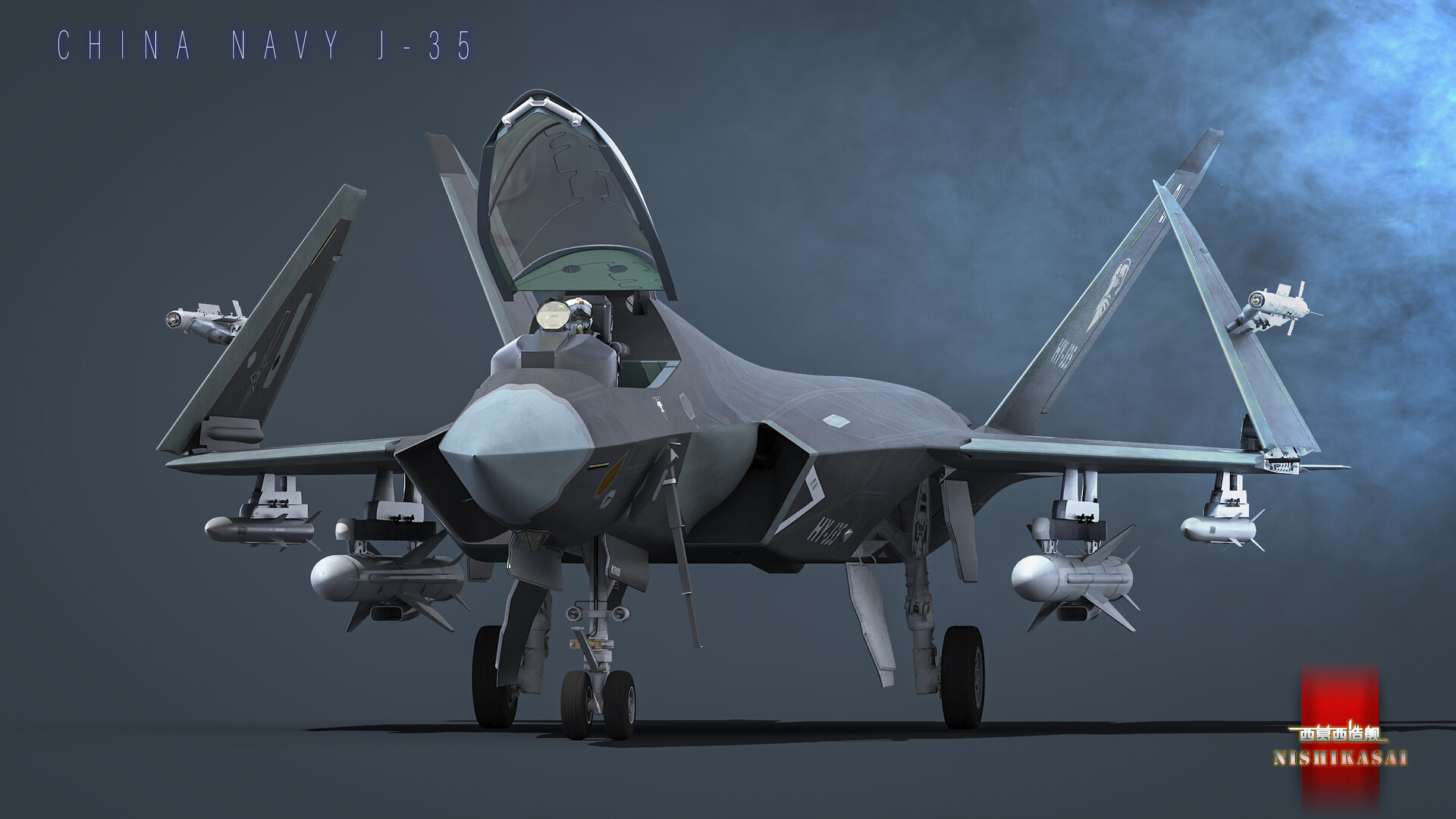 Artstation China Navy J35 Stealth Fighter Artstation China Navy J35 Stealth Fighter