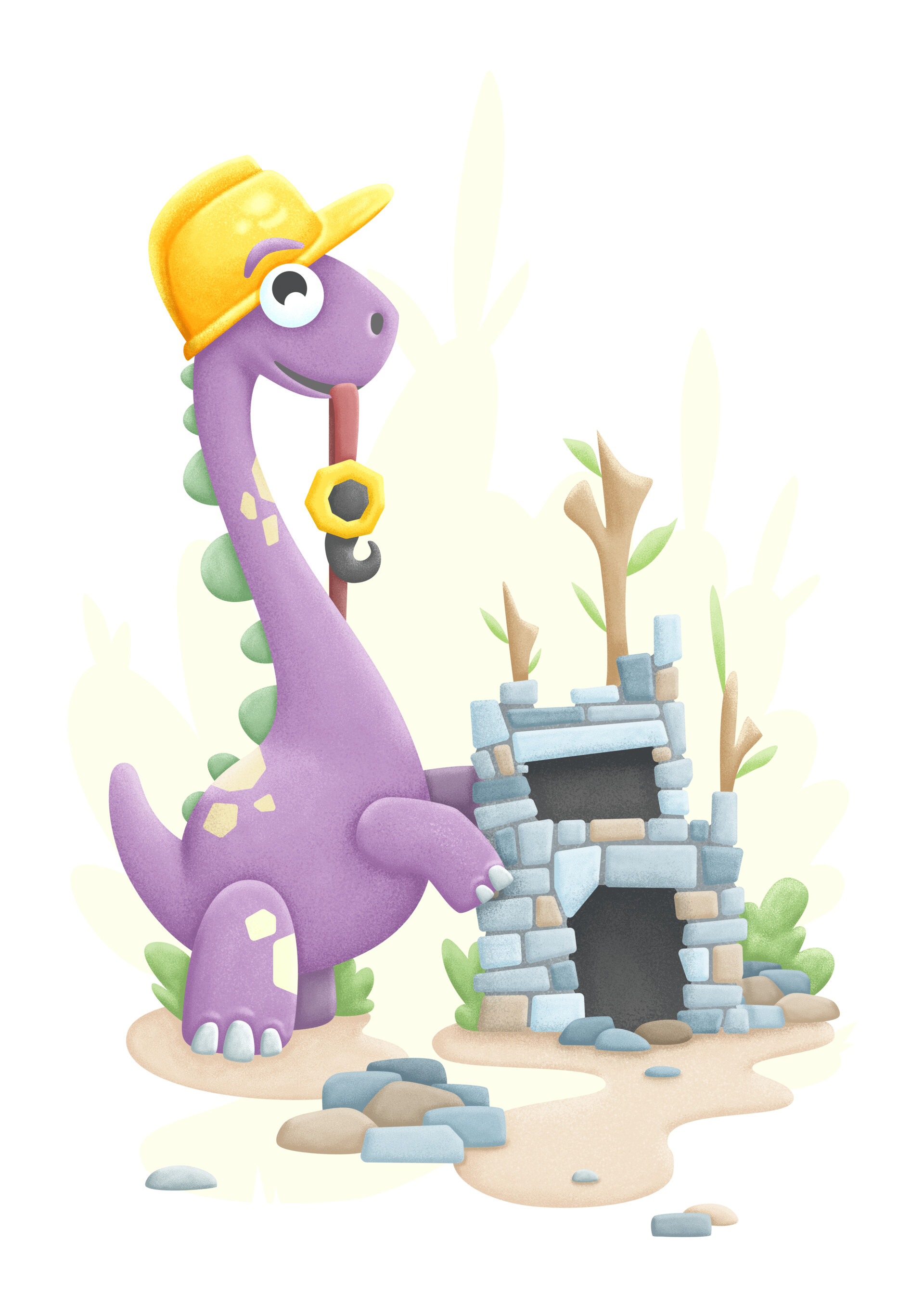 ArtStation Dinosaur Builder Illustration