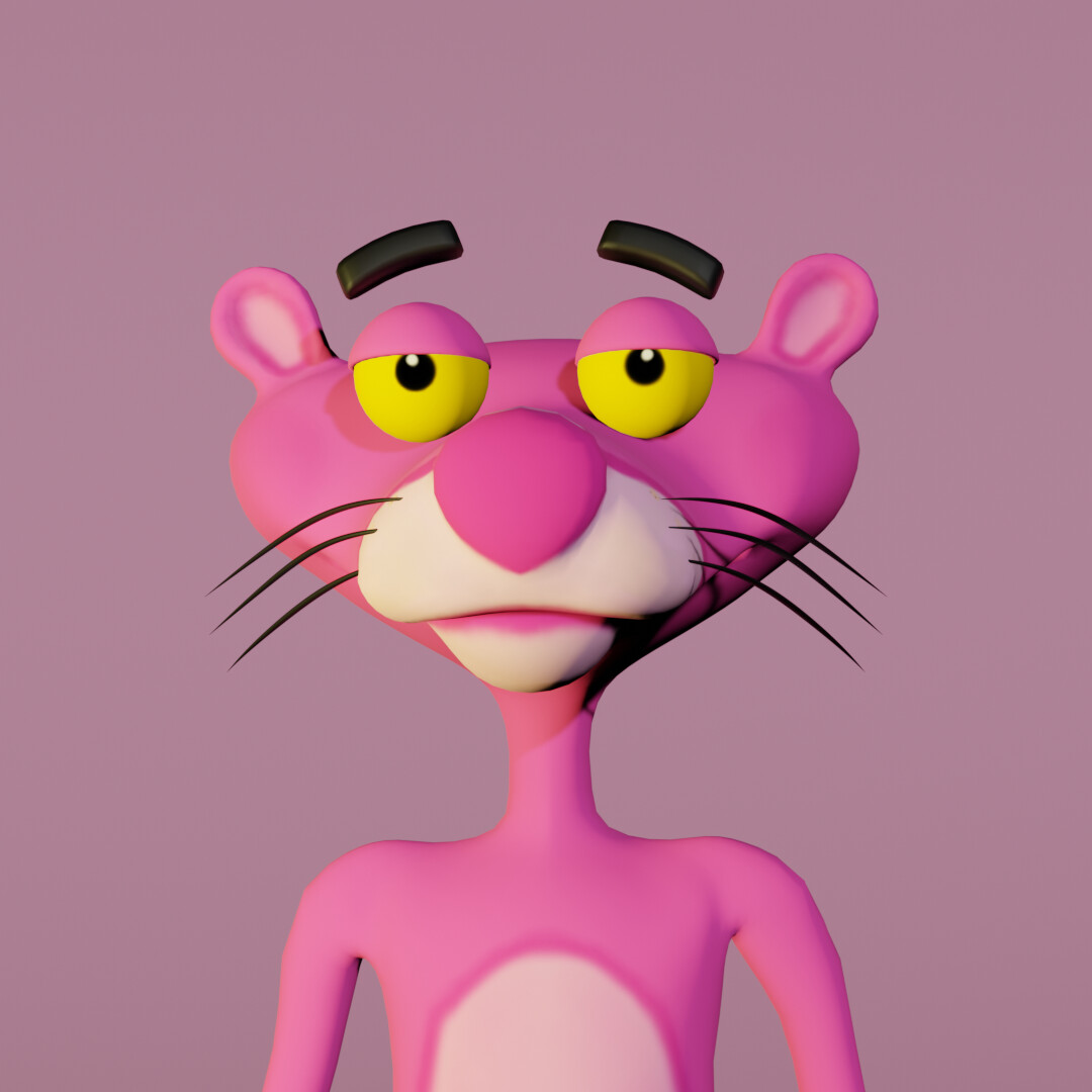 ArtStation - Pink Panther 3D Character Fanart