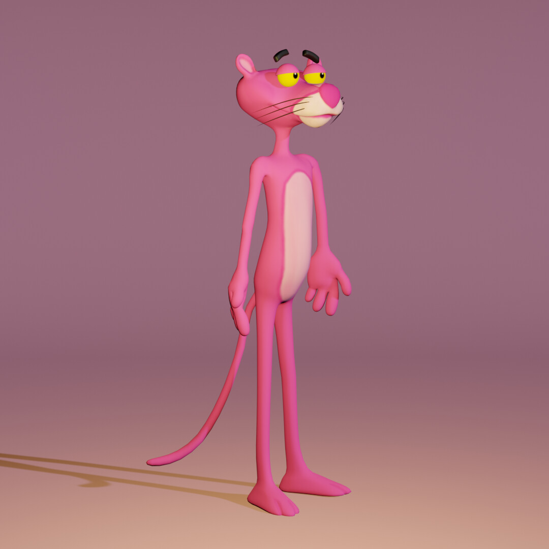 ArtStation - Pink Panther 3D Character Fanart