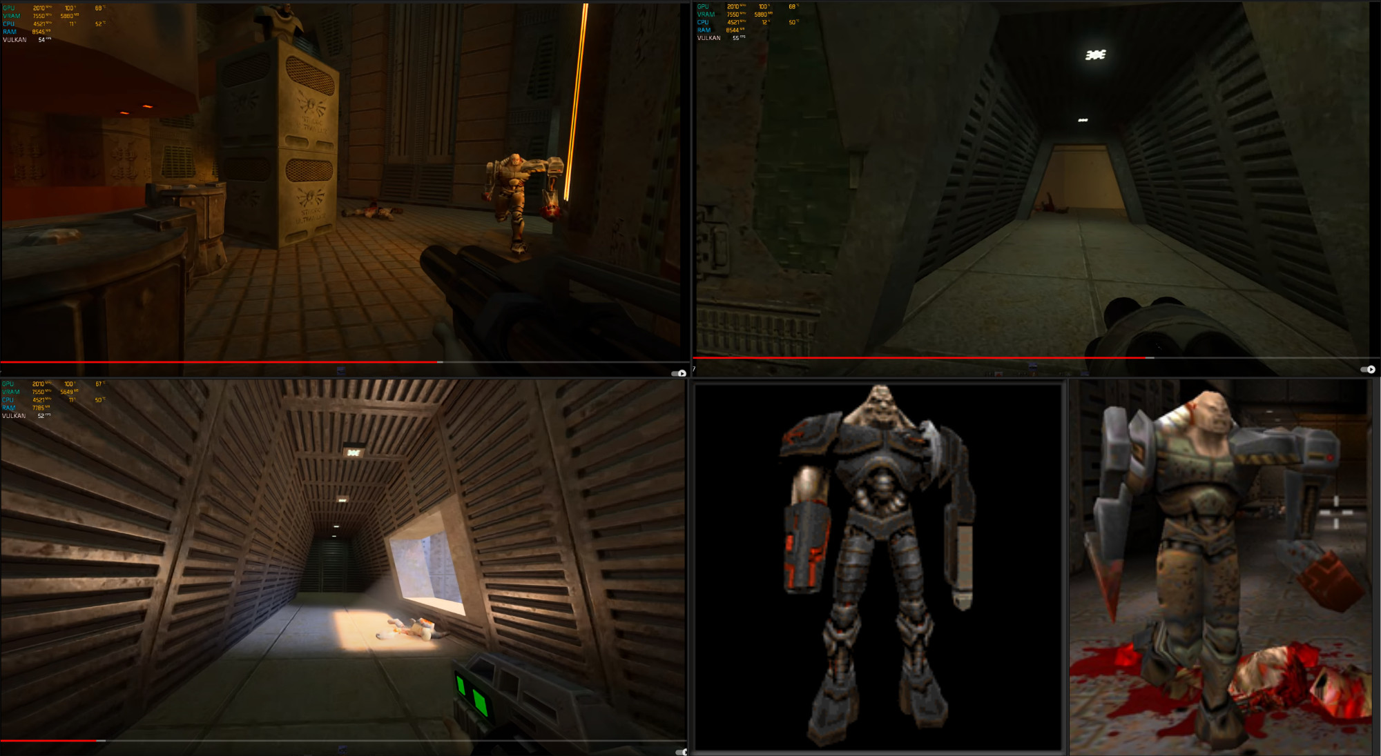 some screenshots from Quake 2 as references