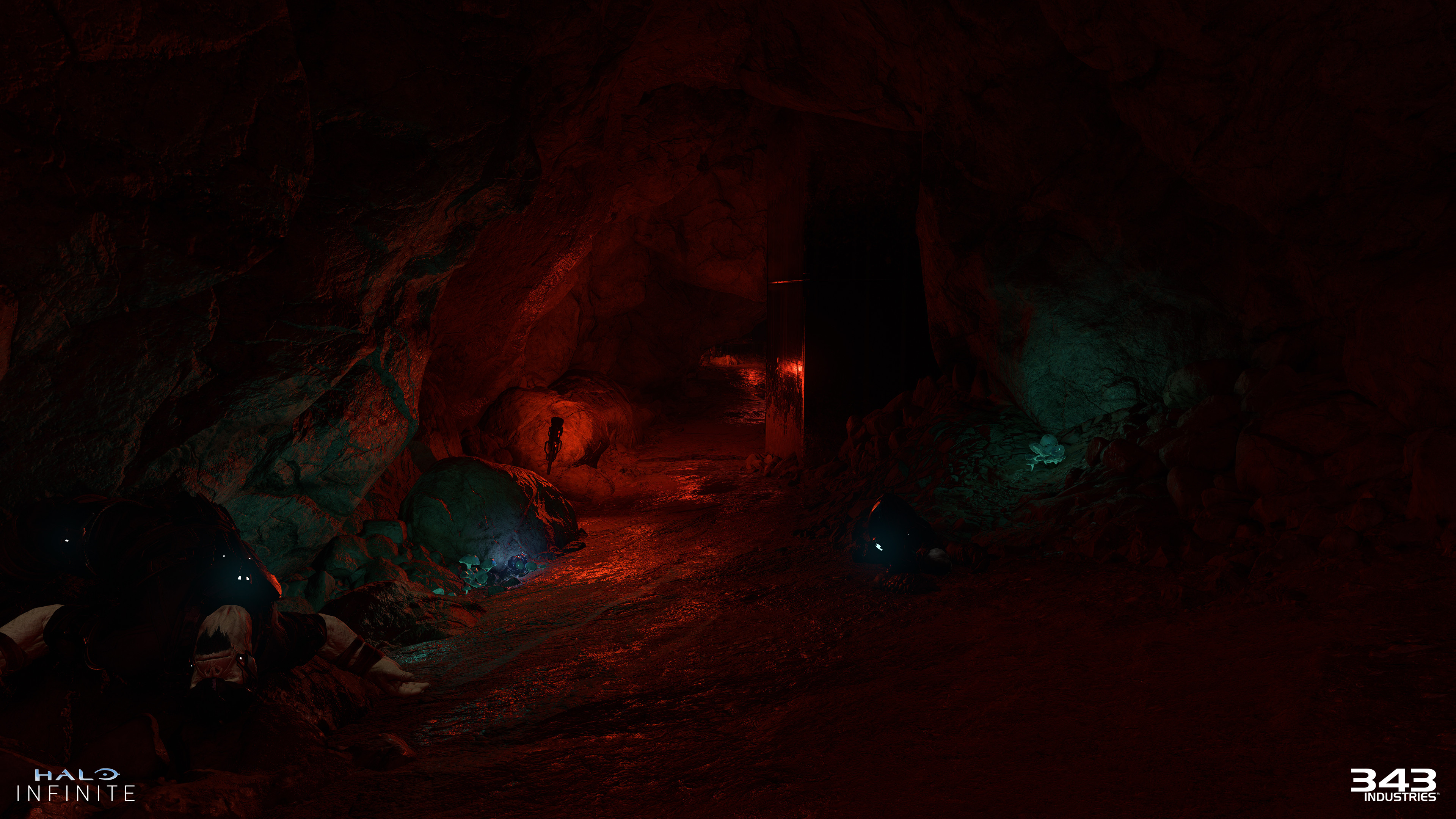 Additional lighting artists did work within the caves as well.